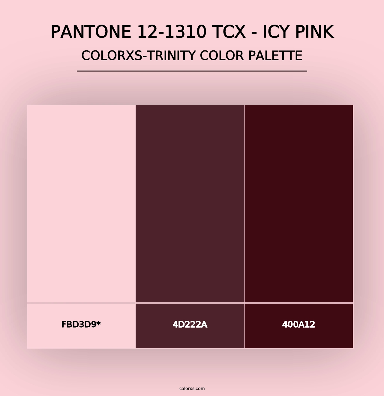 PANTONE 12-1310 TCX - Icy Pink - Colorxs Trinity Palette