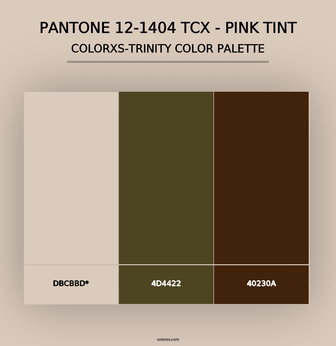 PANTONE 12-1404 TCX - Pink Tint - Colorxs Trinity Palette