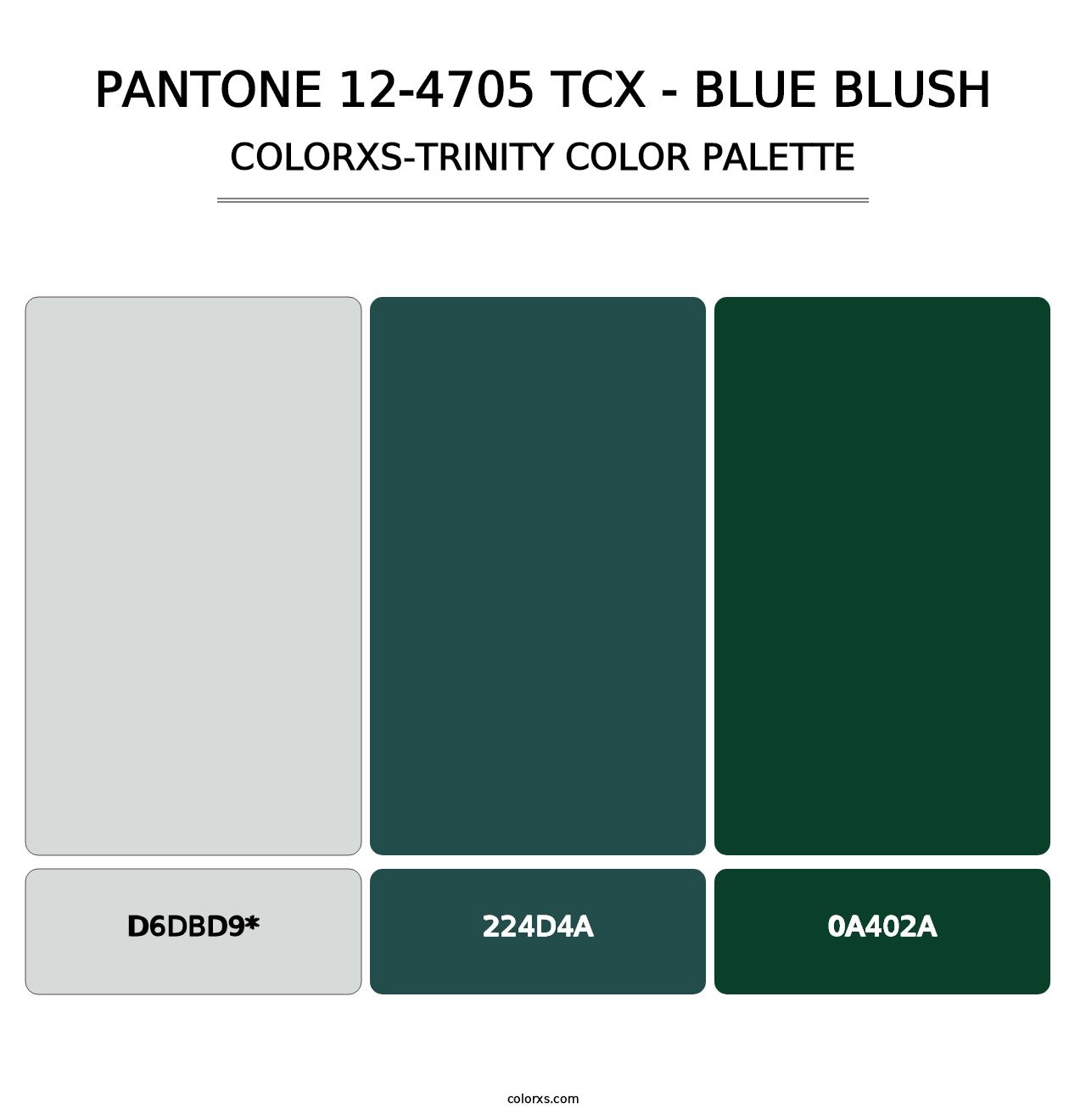 PANTONE 12-4705 TCX - Blue Blush - Colorxs Trinity Palette