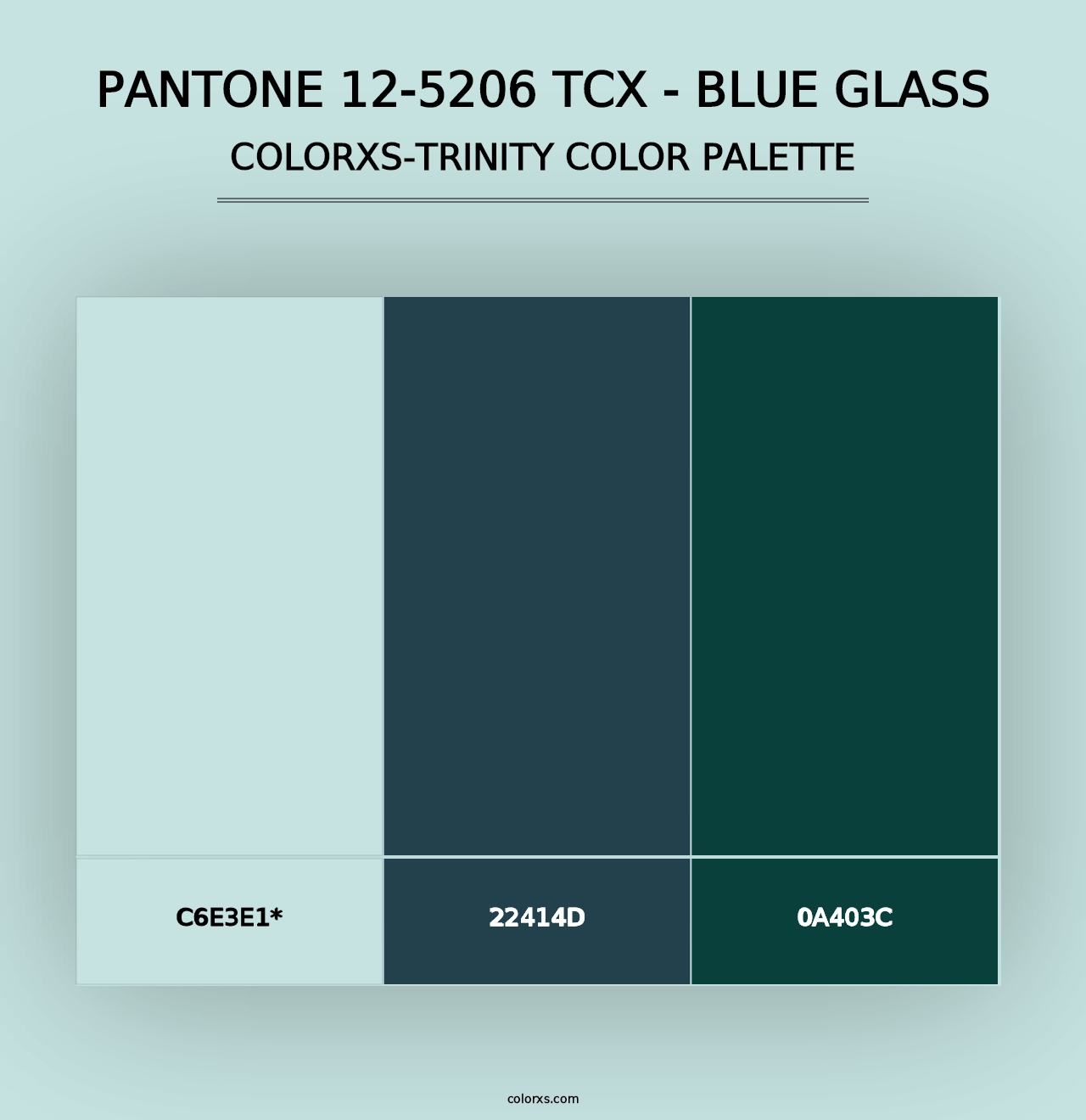 PANTONE 12-5206 TCX - Blue Glass - Colorxs Trinity Palette