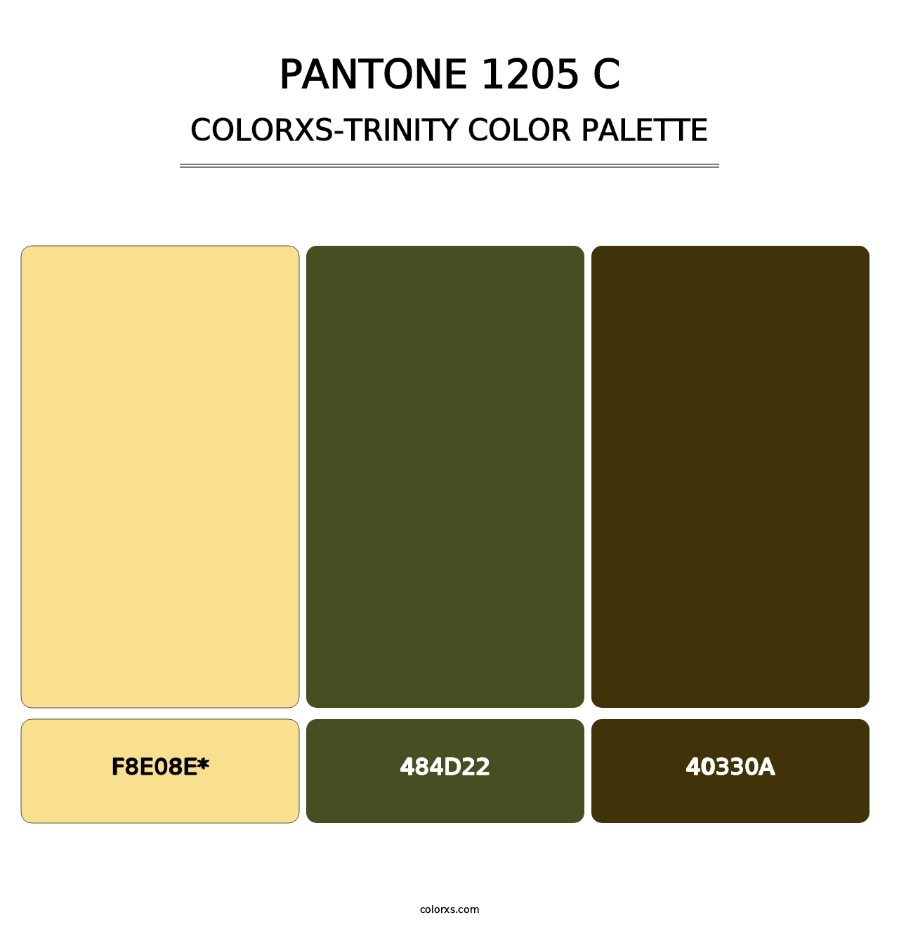 PANTONE 1205 C - Colorxs Trinity Palette