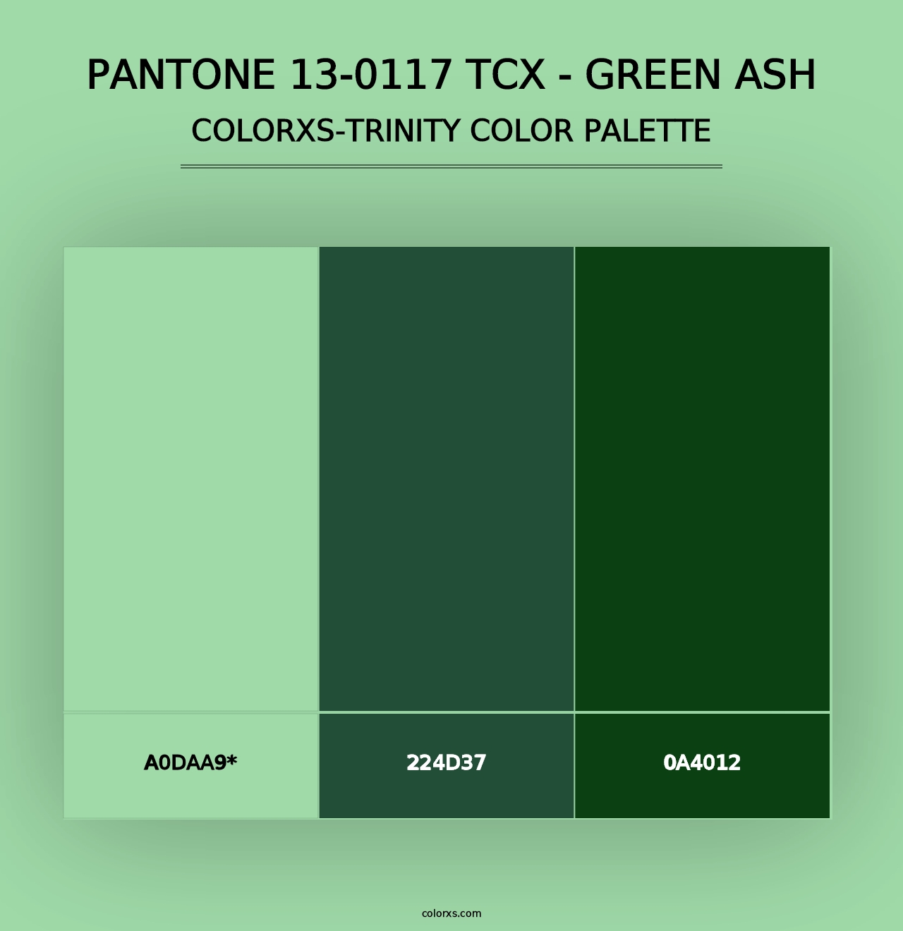 PANTONE 13-0117 TCX - Green Ash - Colorxs Trinity Palette