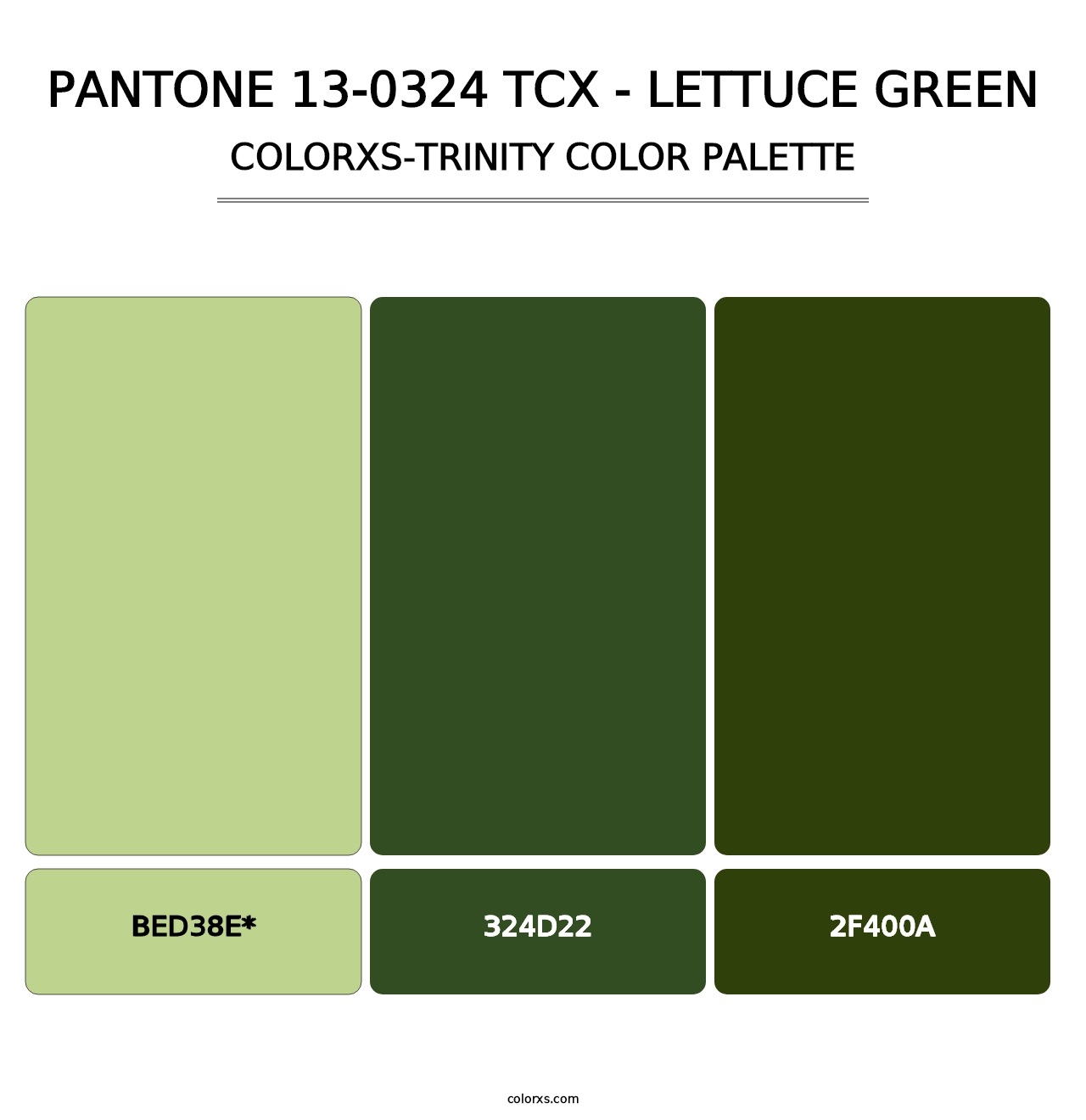 PANTONE 13-0324 TCX - Lettuce Green - Colorxs Trinity Palette