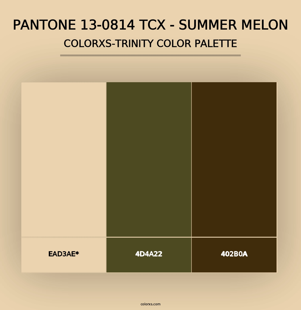 PANTONE 13-0814 TCX - Summer Melon - Colorxs Trinity Palette