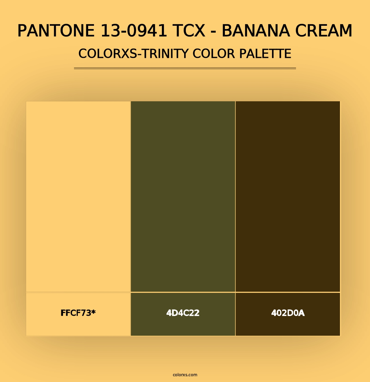 PANTONE 13-0941 TCX - Banana Cream - Colorxs Trinity Palette