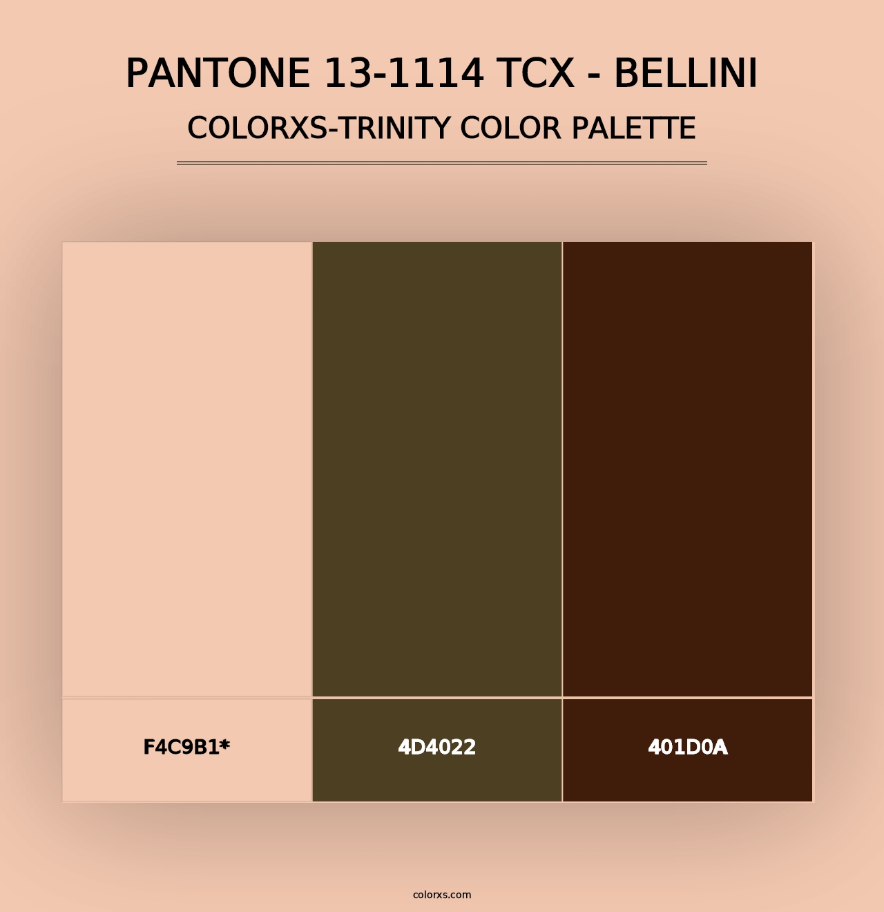 PANTONE 13-1114 TCX - Bellini - Colorxs Trinity Palette