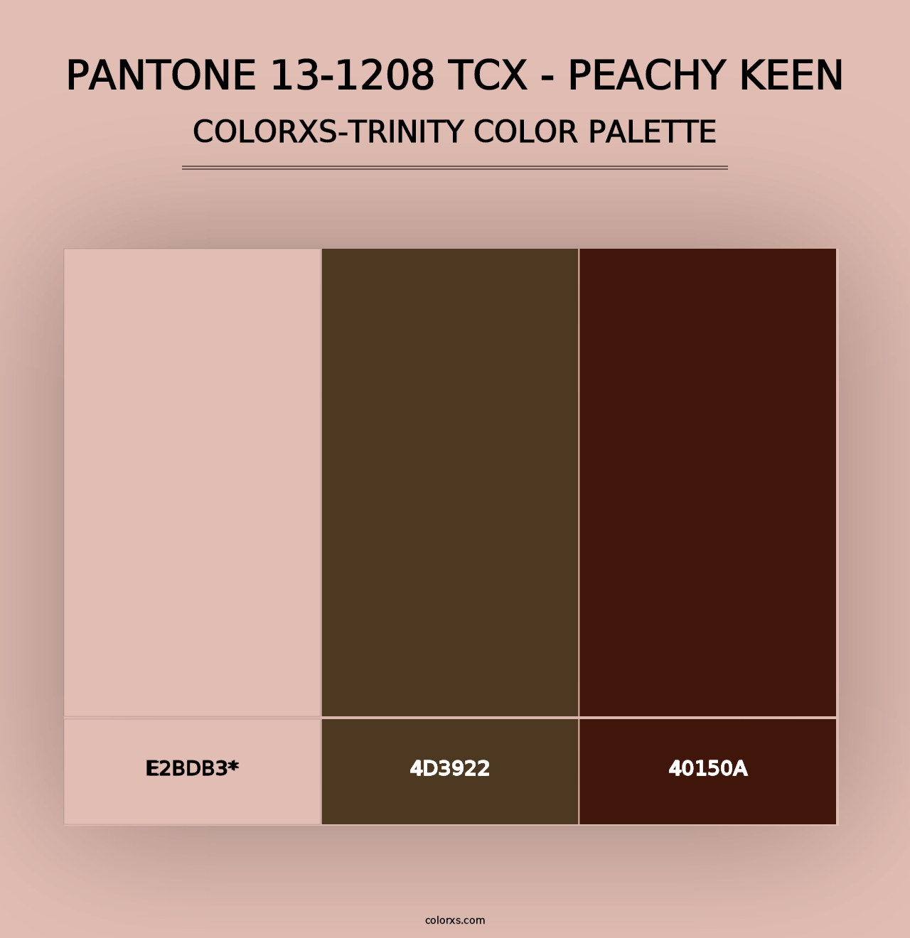 PANTONE 13-1208 TCX - Peachy Keen - Colorxs Trinity Palette