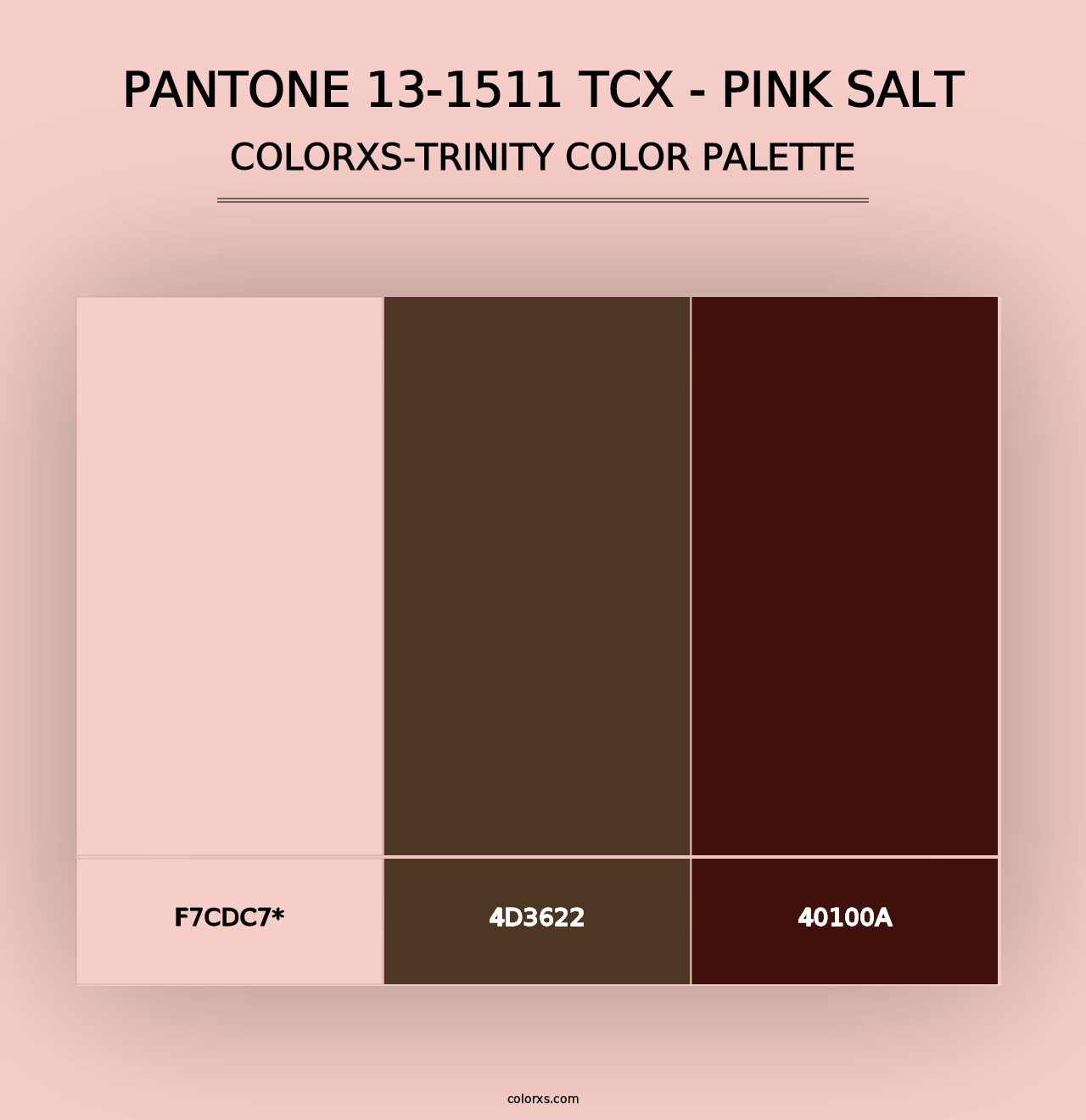 PANTONE 13-1511 TCX - Pink Salt - Colorxs Trinity Palette