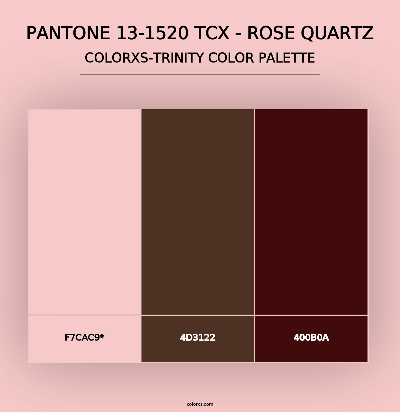 PANTONE 13-1520 TCX - Rose Quartz - Colorxs Trinity Palette