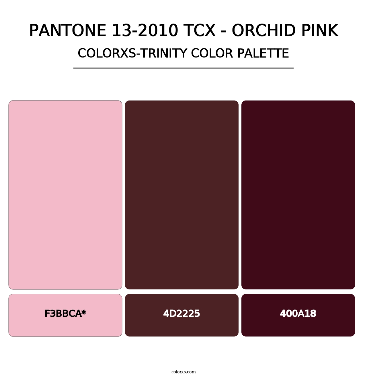 PANTONE 13-2010 TCX - Orchid Pink - Colorxs Trinity Palette