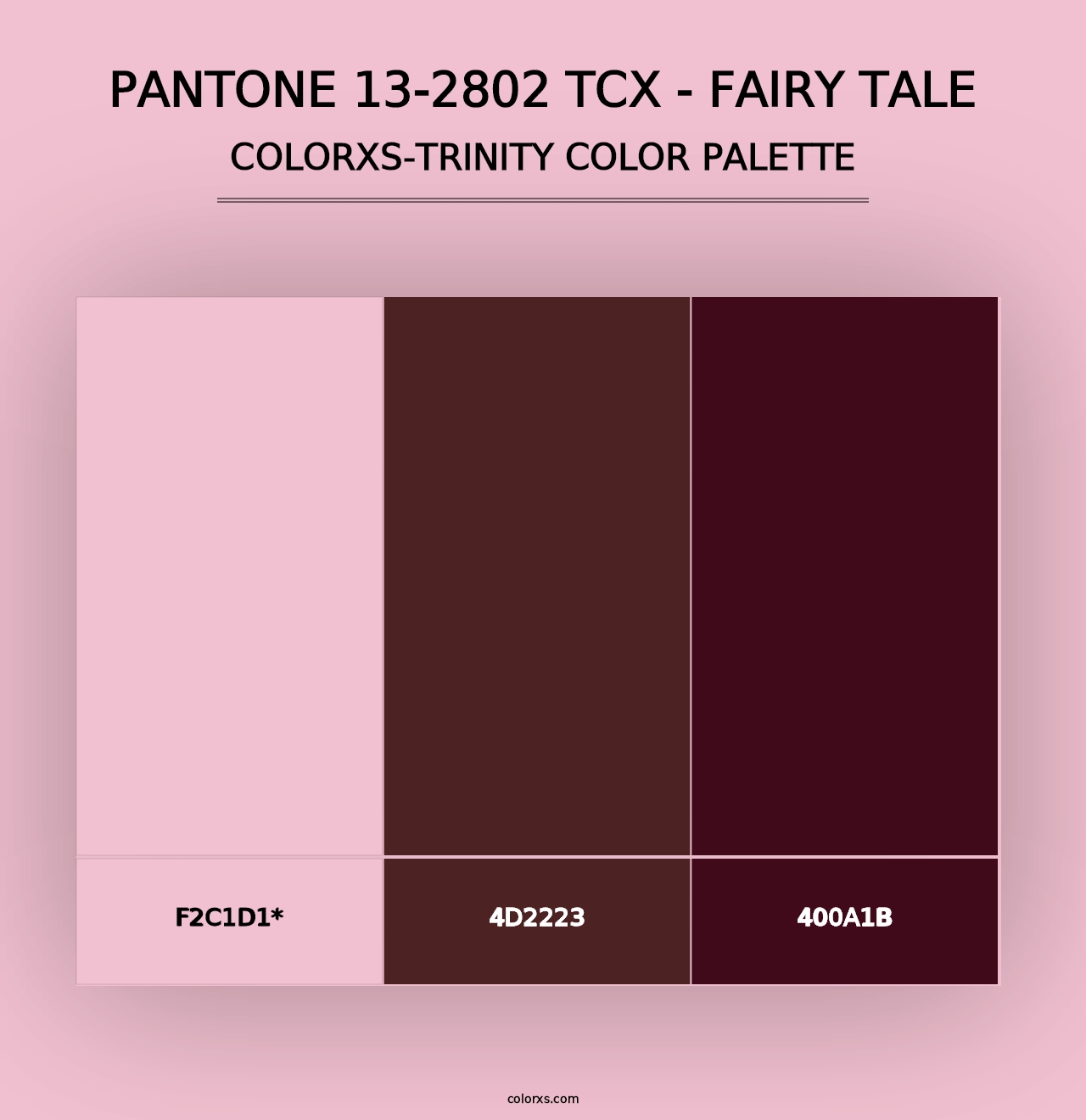 PANTONE 13-2802 TCX - Fairy Tale - Colorxs Trinity Palette