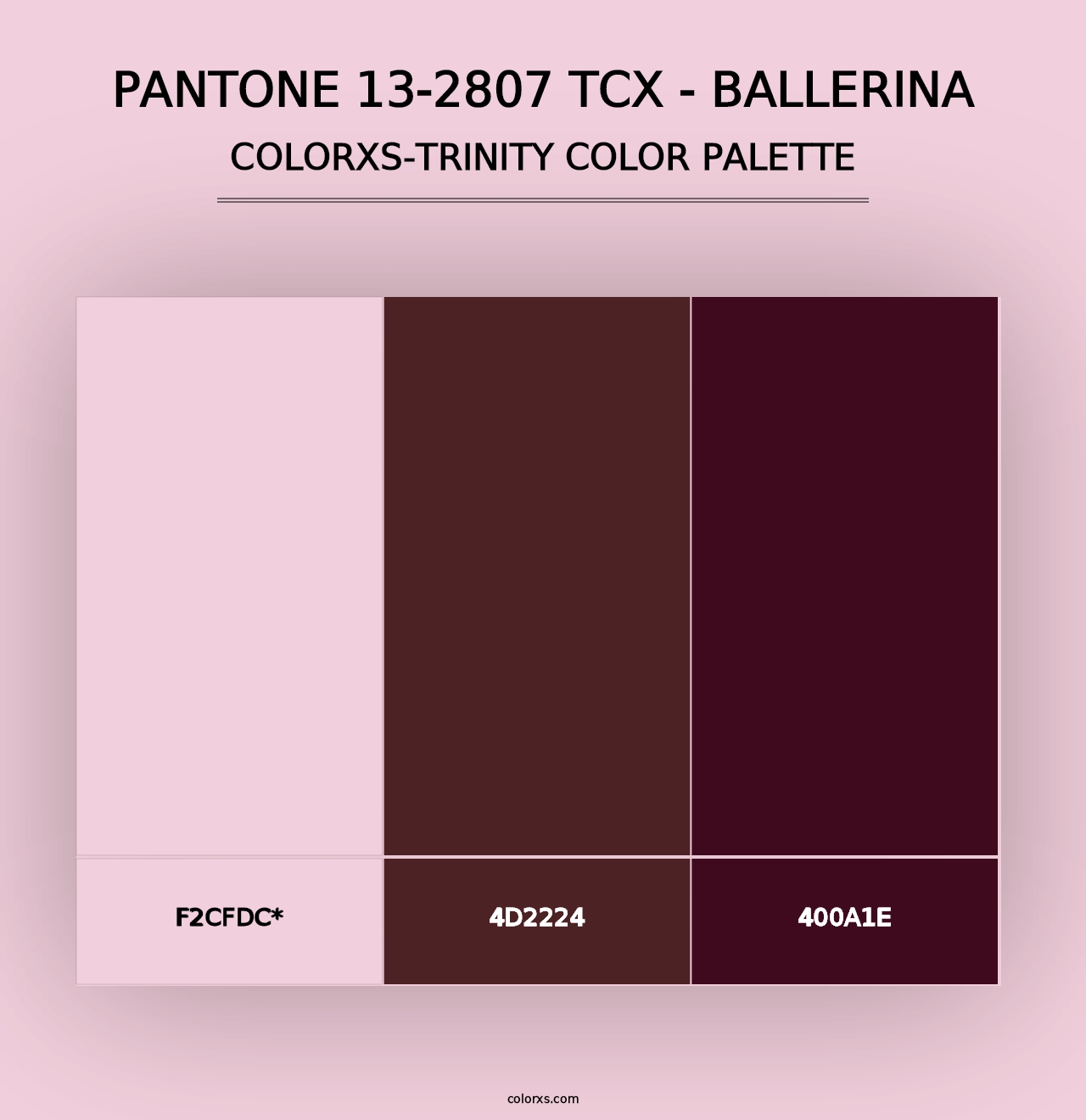 PANTONE 13-2807 TCX - Ballerina - Colorxs Trinity Palette