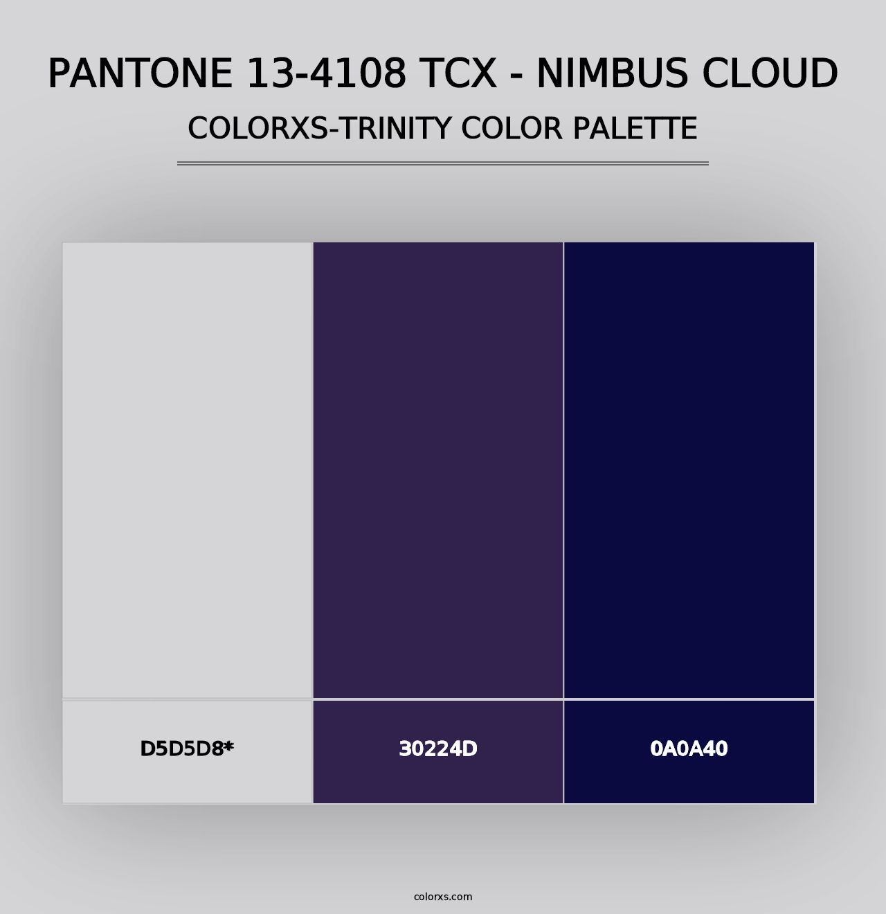 PANTONE 13-4108 TCX - Nimbus Cloud - Colorxs Trinity Palette