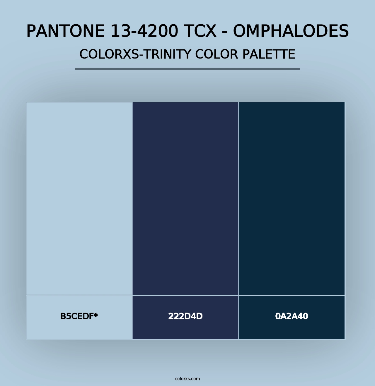 PANTONE 13-4200 TCX - Omphalodes - Colorxs Trinity Palette