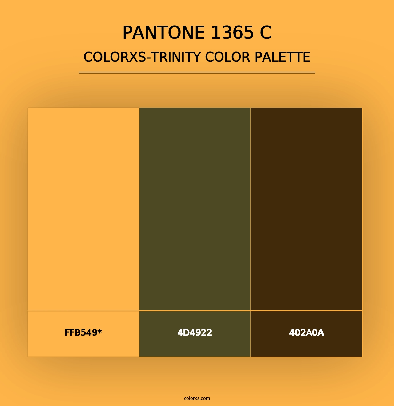 PANTONE 1365 C - Colorxs Trinity Palette