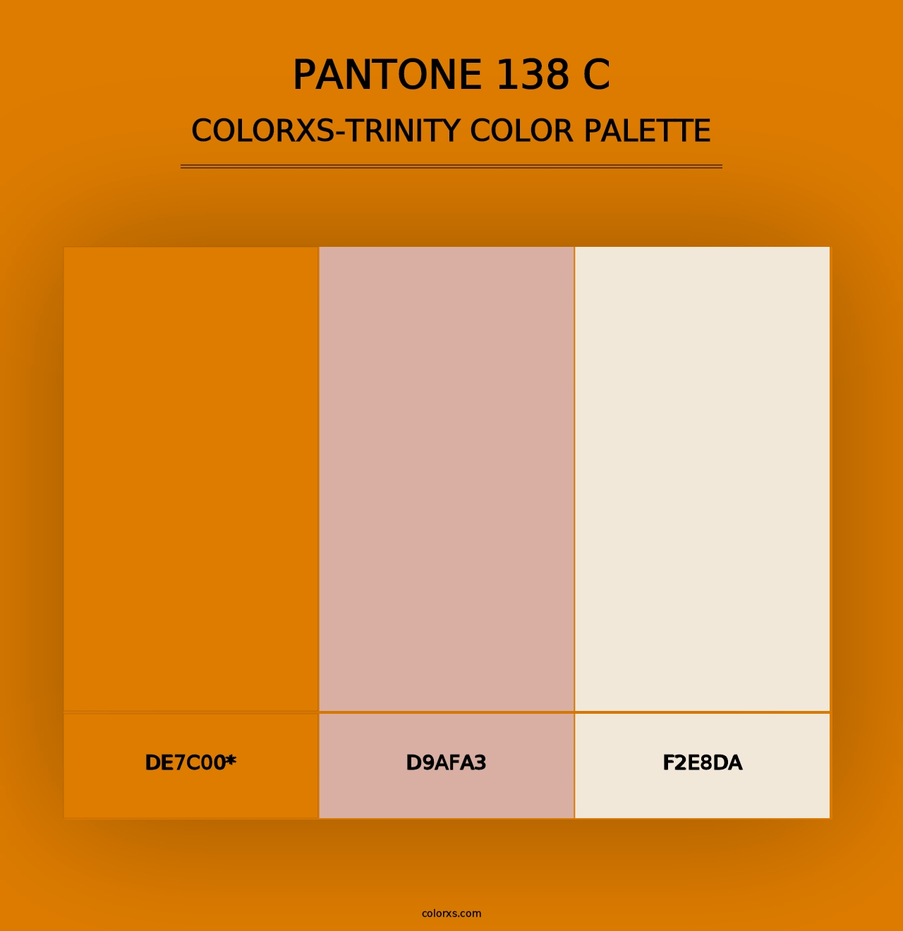 PANTONE 138 C - Colorxs Trinity Palette