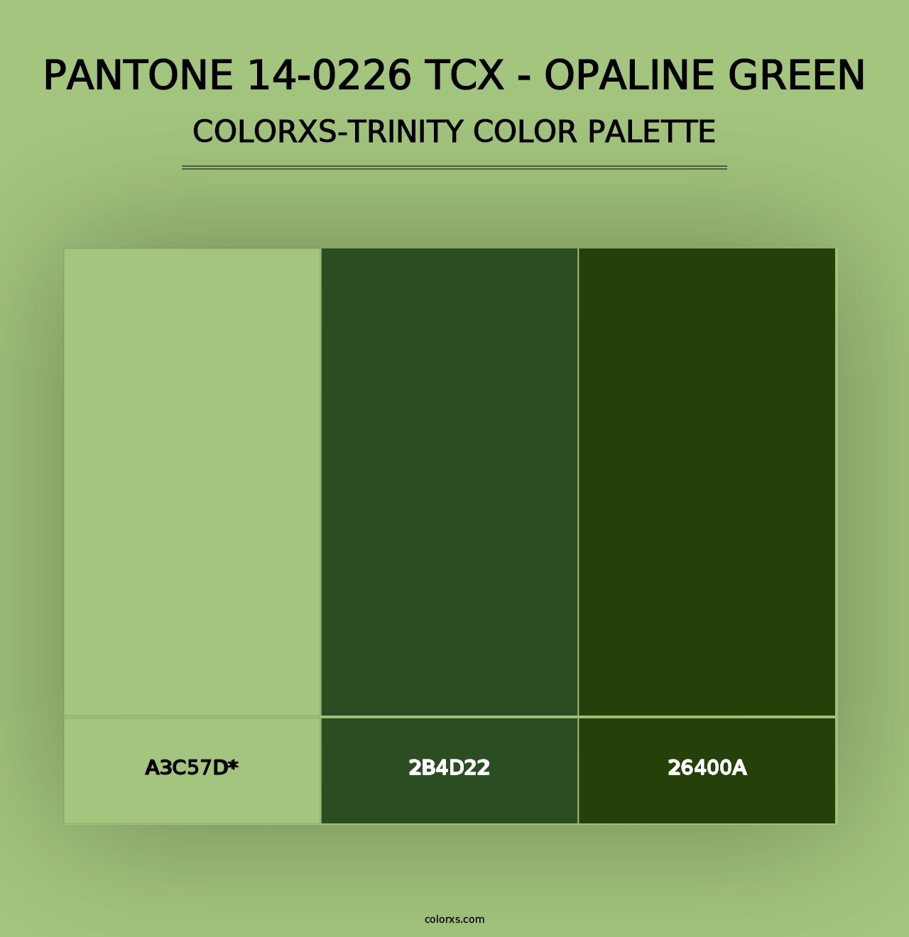 PANTONE 14-0226 TCX - Opaline Green - Colorxs Trinity Palette