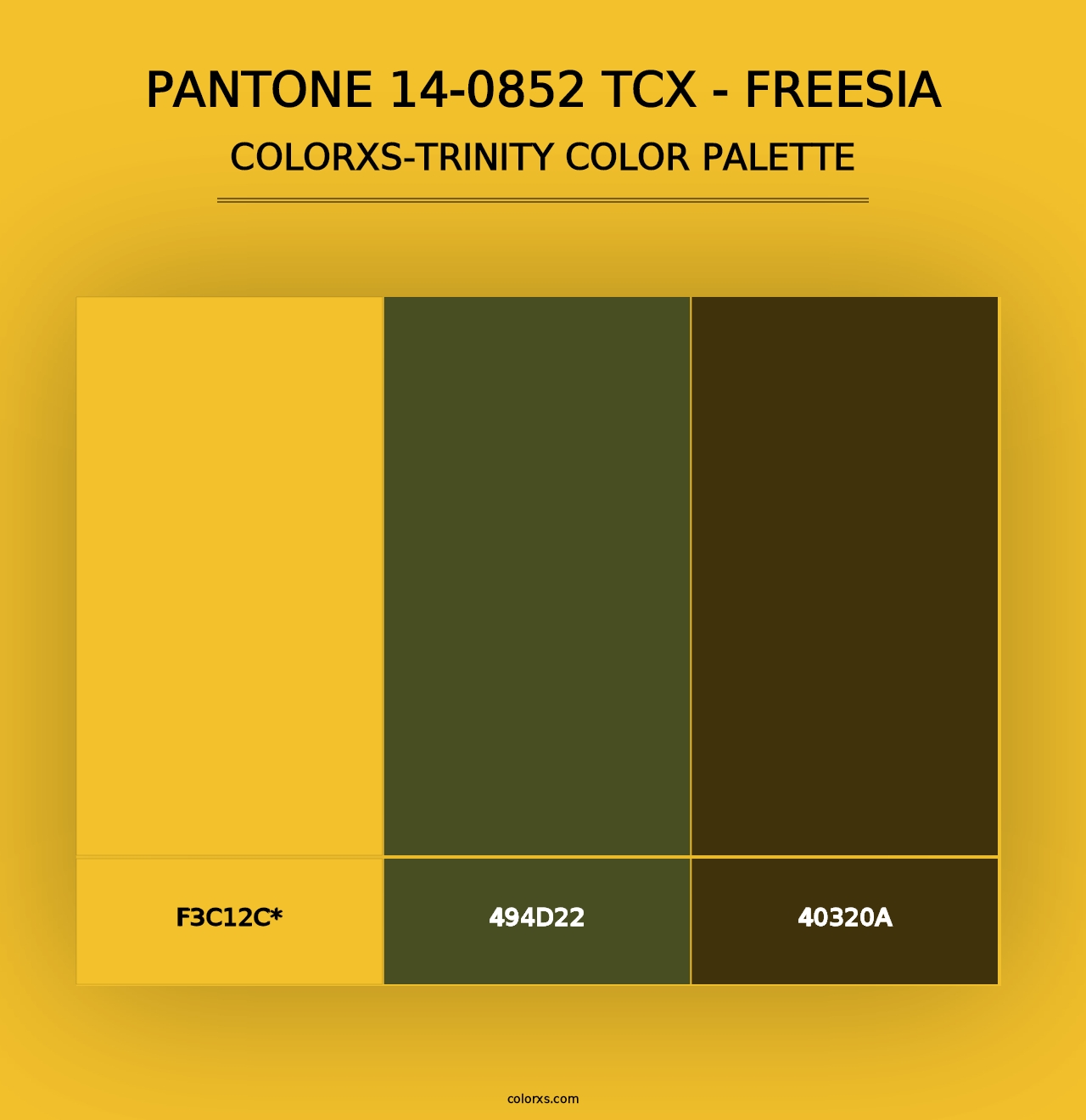 PANTONE 14-0852 TCX - Freesia - Colorxs Trinity Palette