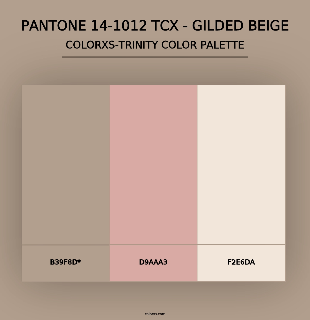 PANTONE 14-1012 TCX - Gilded Beige - Colorxs Trinity Palette