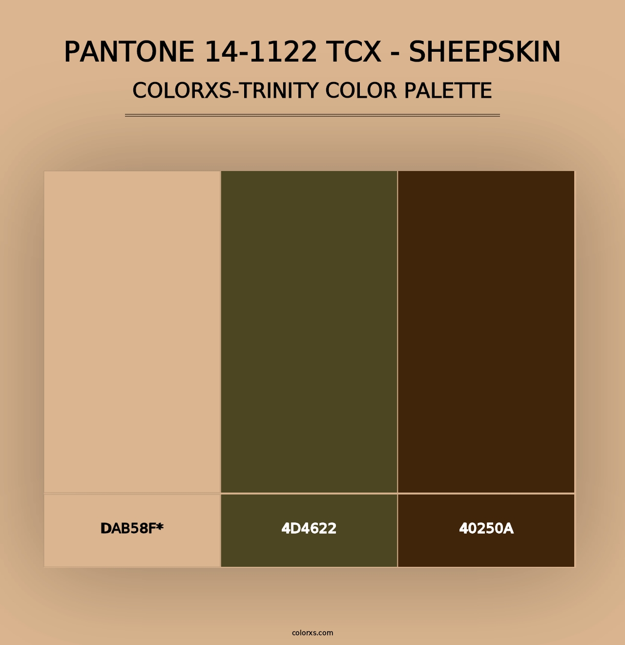 PANTONE 14-1122 TCX - Sheepskin - Colorxs Trinity Palette