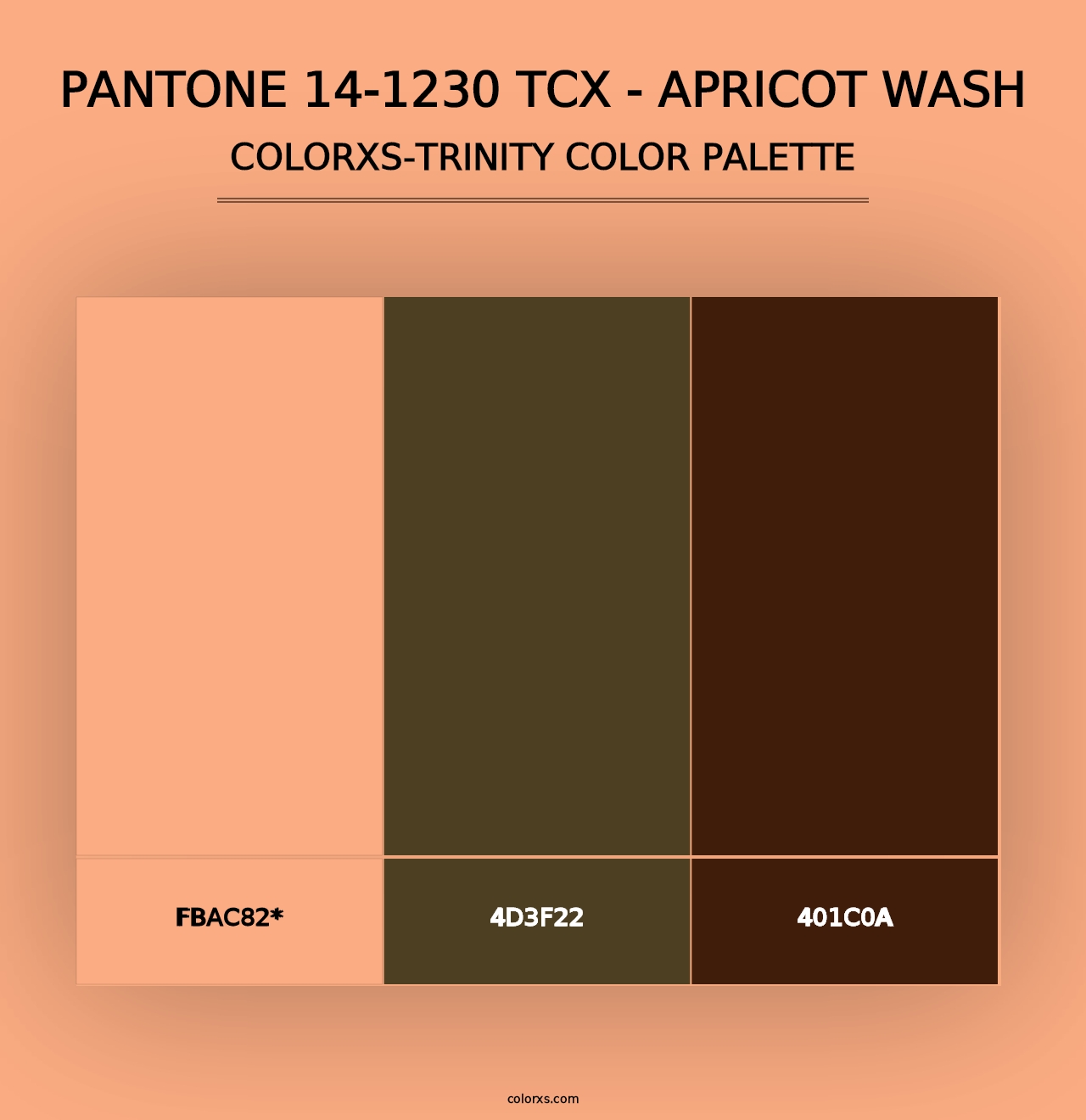 PANTONE 14-1230 TCX - Apricot Wash - Colorxs Trinity Palette