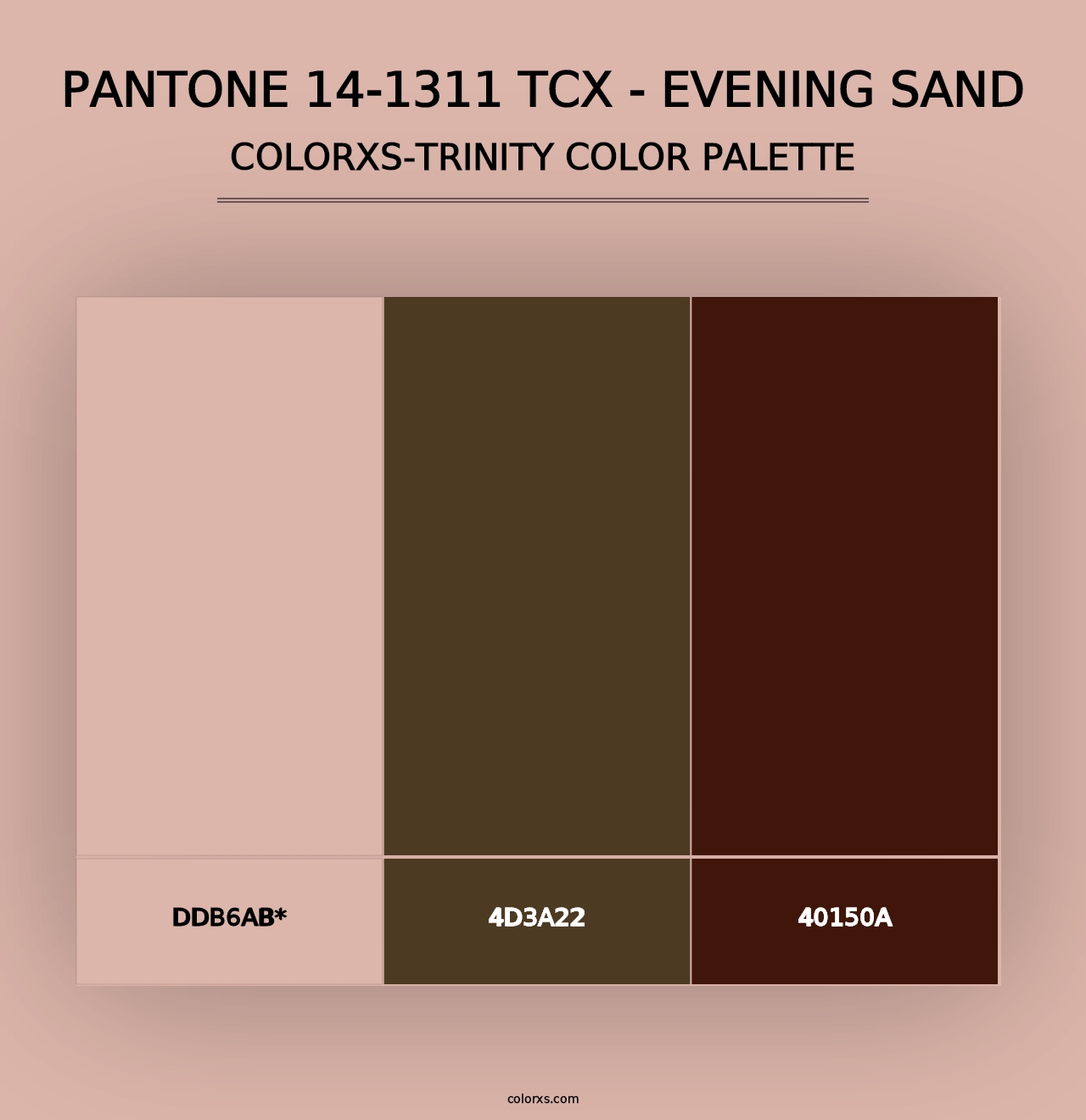 PANTONE 14-1311 TCX - Evening Sand - Colorxs Trinity Palette