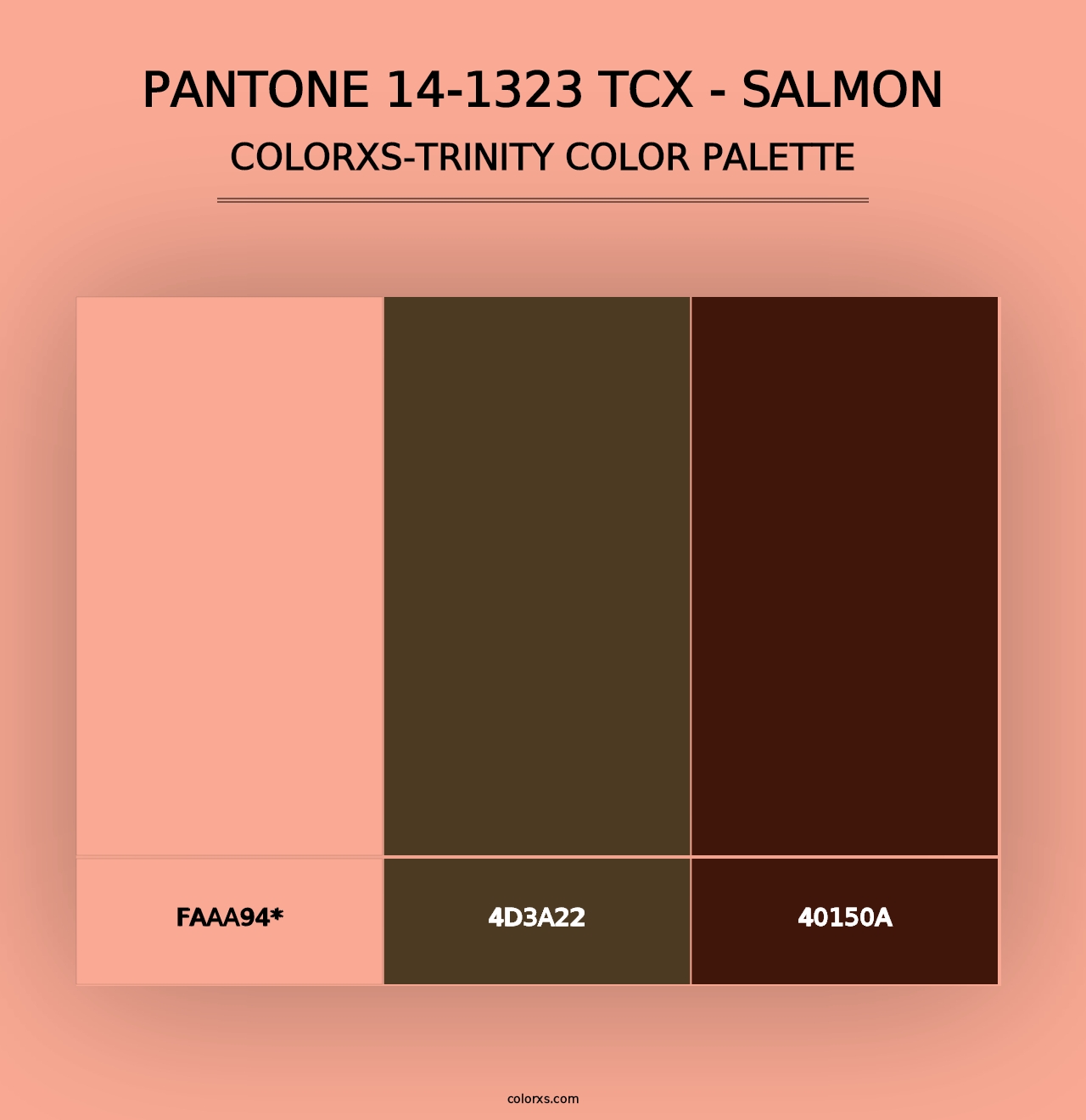 PANTONE 14-1323 TCX - Salmon - Colorxs Trinity Palette