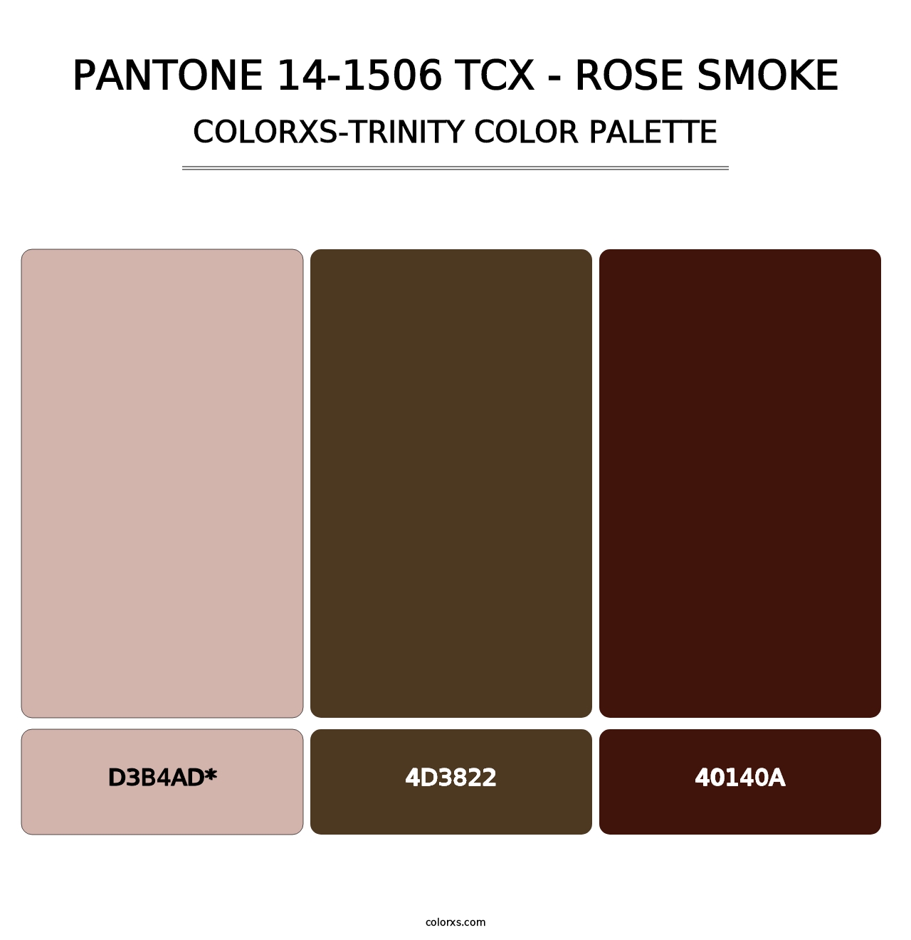 PANTONE 14-1506 TCX - Rose Smoke - Colorxs Trinity Palette