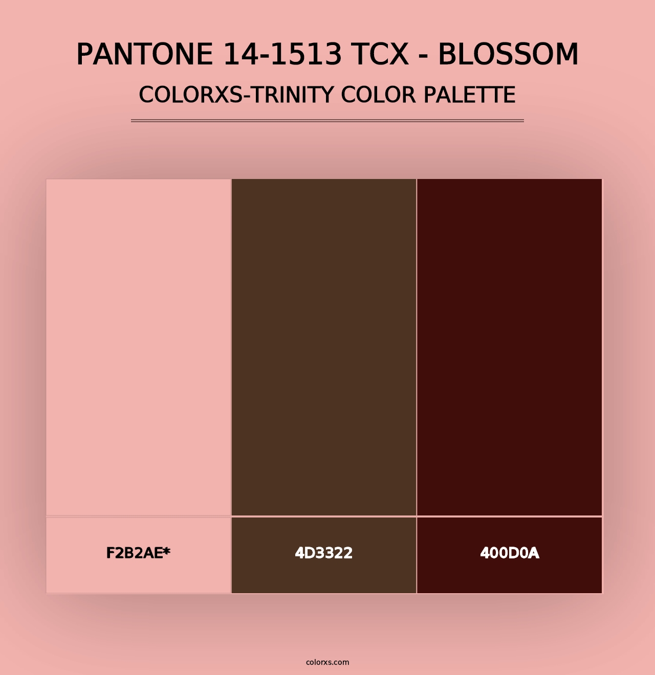 PANTONE 14-1513 TCX - Blossom - Colorxs Trinity Palette