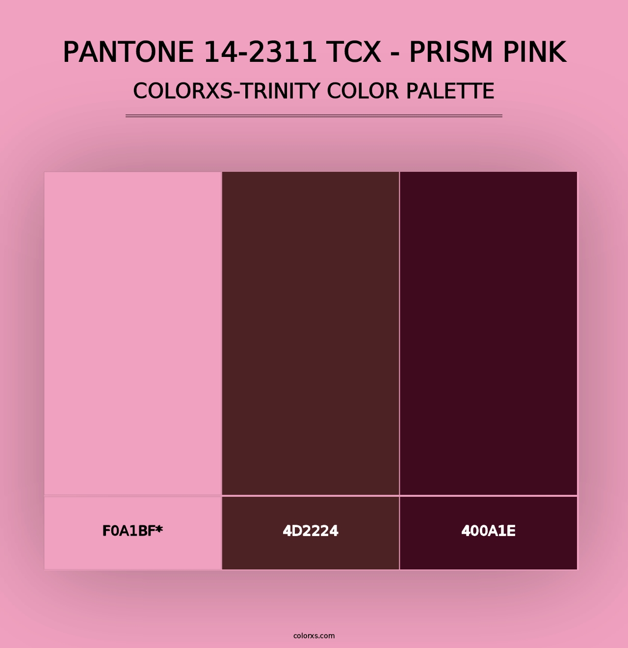 PANTONE 14-2311 TCX - Prism Pink - Colorxs Trinity Palette