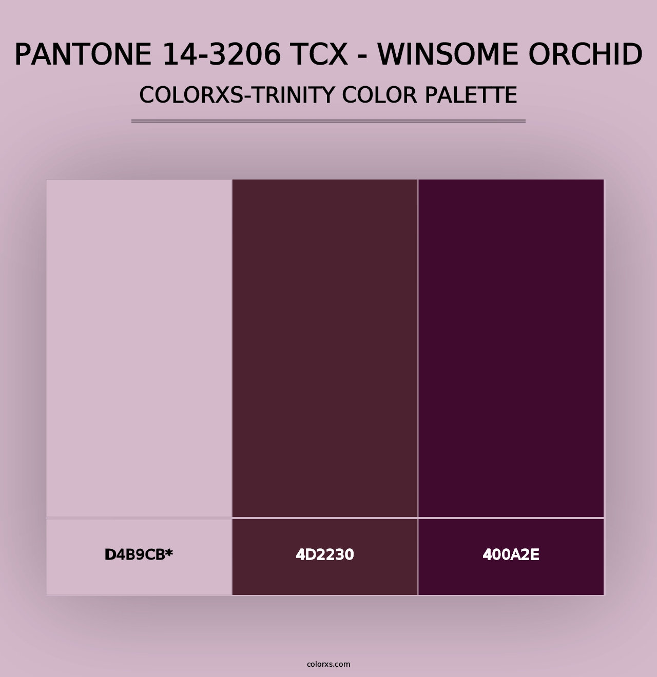 PANTONE 14-3206 TCX - Winsome Orchid - Colorxs Trinity Palette