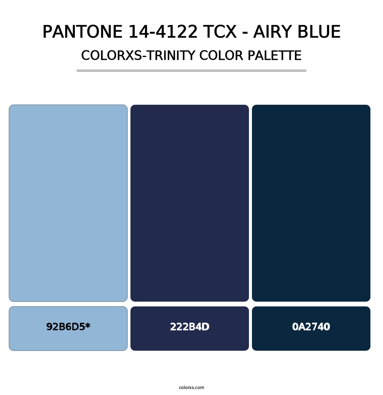 PANTONE 14-4122 TCX - Airy Blue - Colorxs Trinity Palette