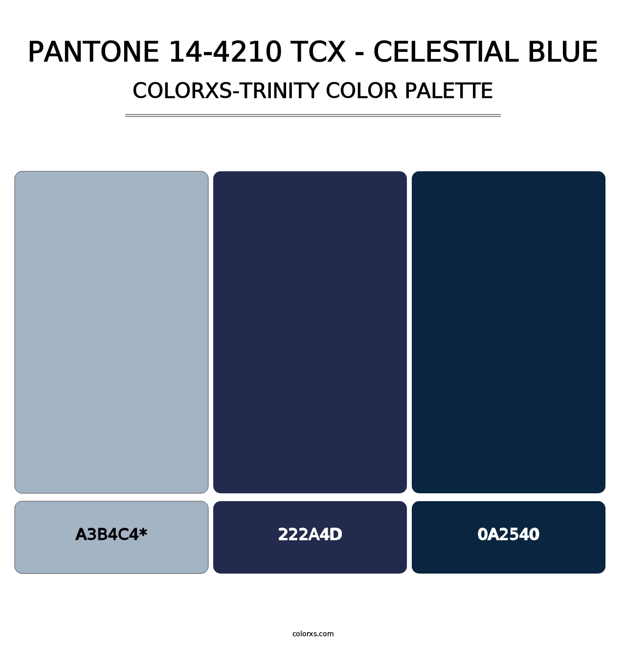 PANTONE 14-4210 TCX - Celestial Blue - Colorxs Trinity Palette