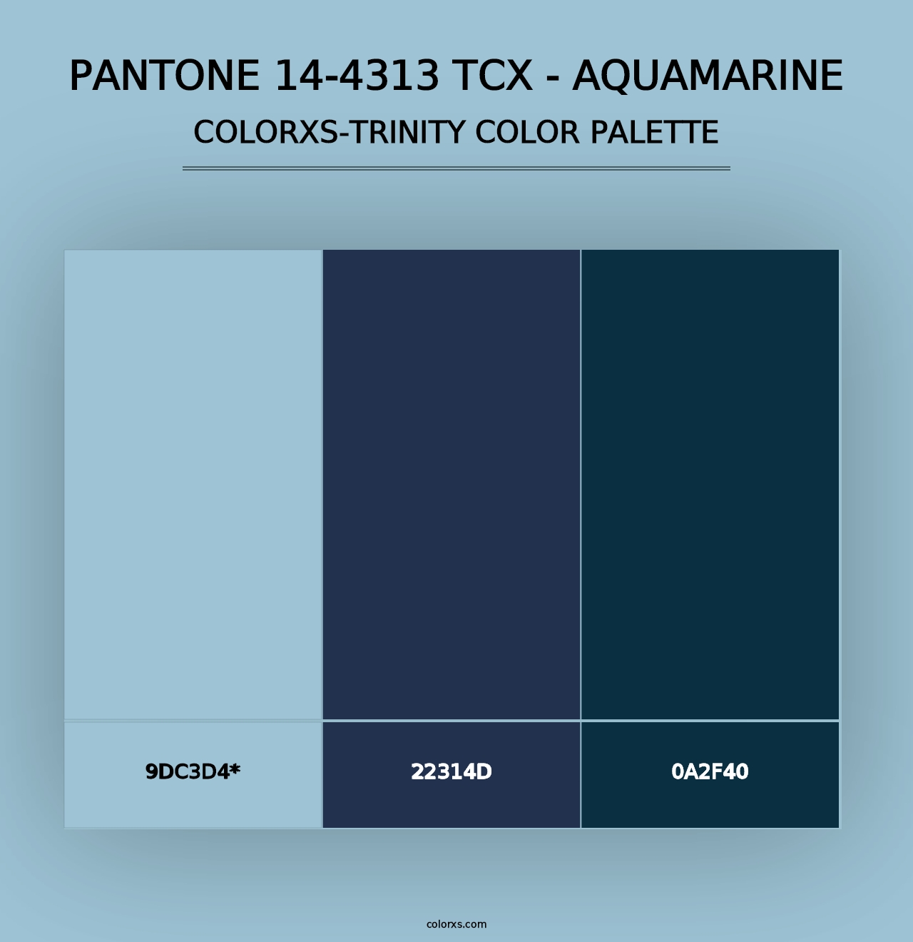 PANTONE 14-4313 TCX - Aquamarine - Colorxs Trinity Palette