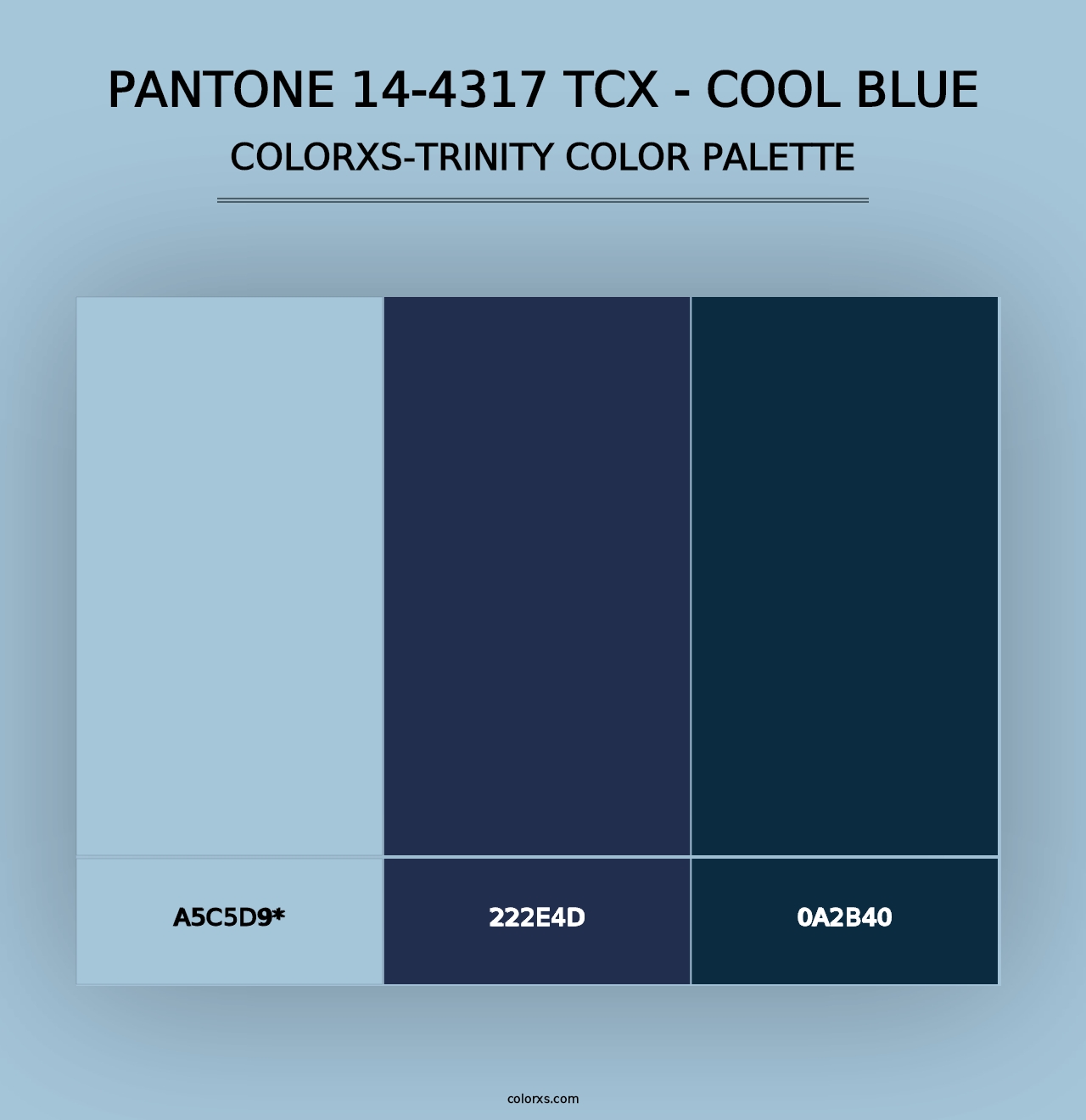 PANTONE 14-4317 TCX - Cool Blue - Colorxs Trinity Palette