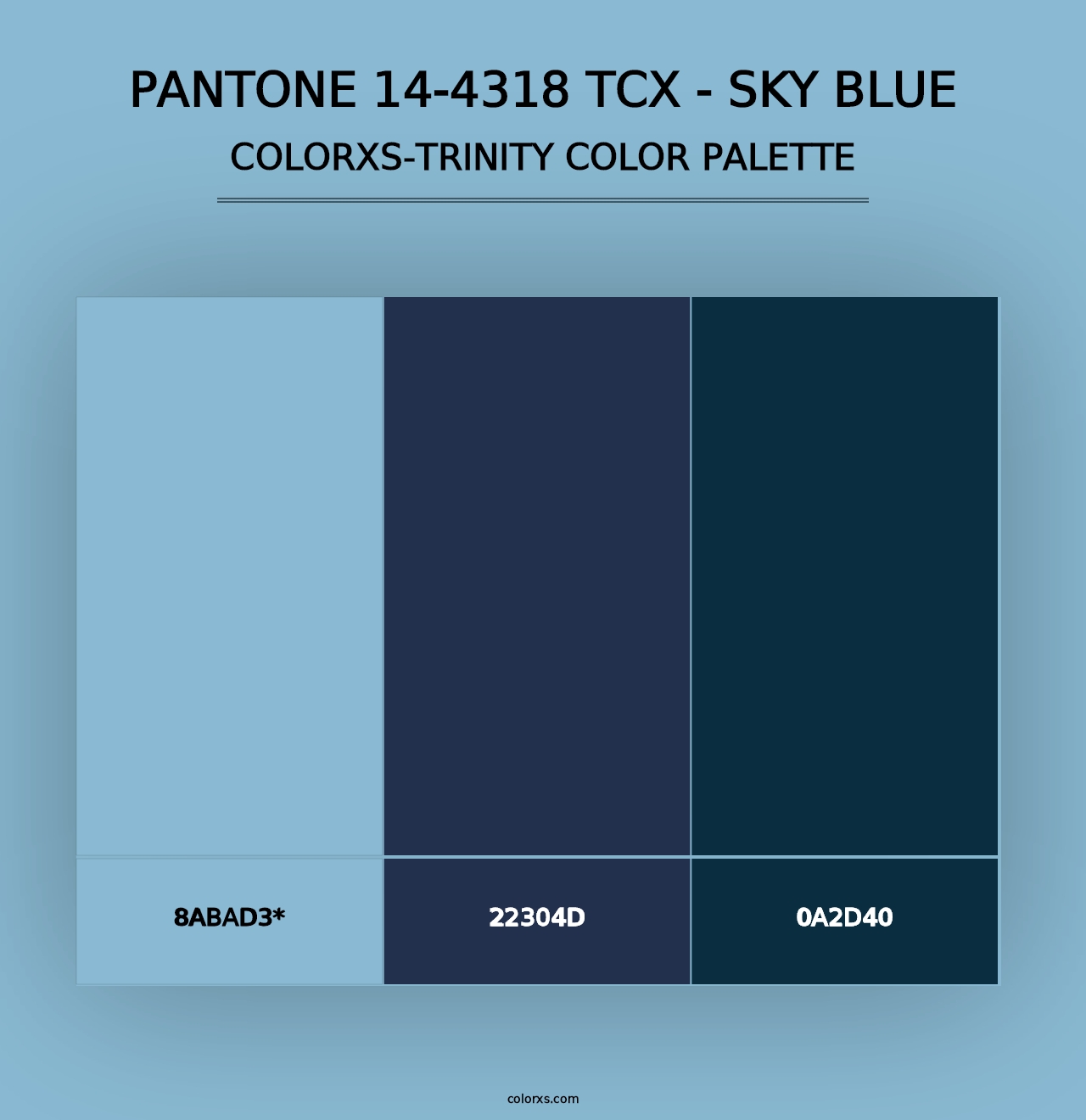 PANTONE 14-4318 TCX - Sky Blue - Colorxs Trinity Palette