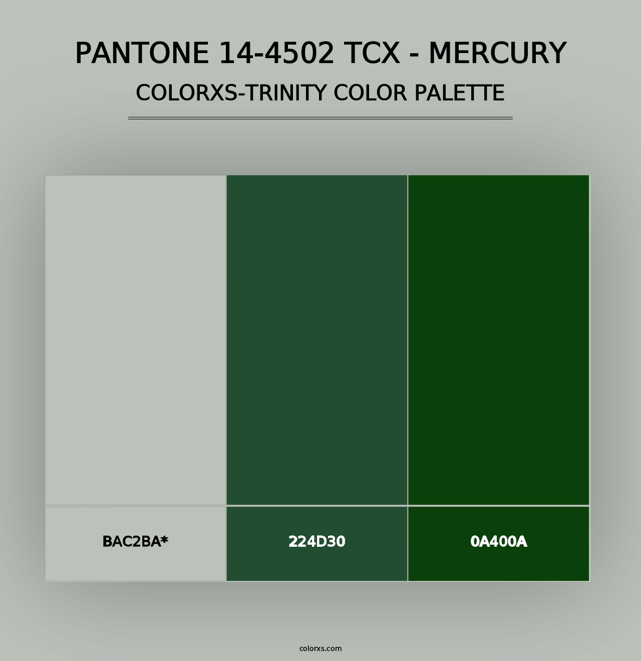 PANTONE 14-4502 TCX - Mercury - Colorxs Trinity Palette