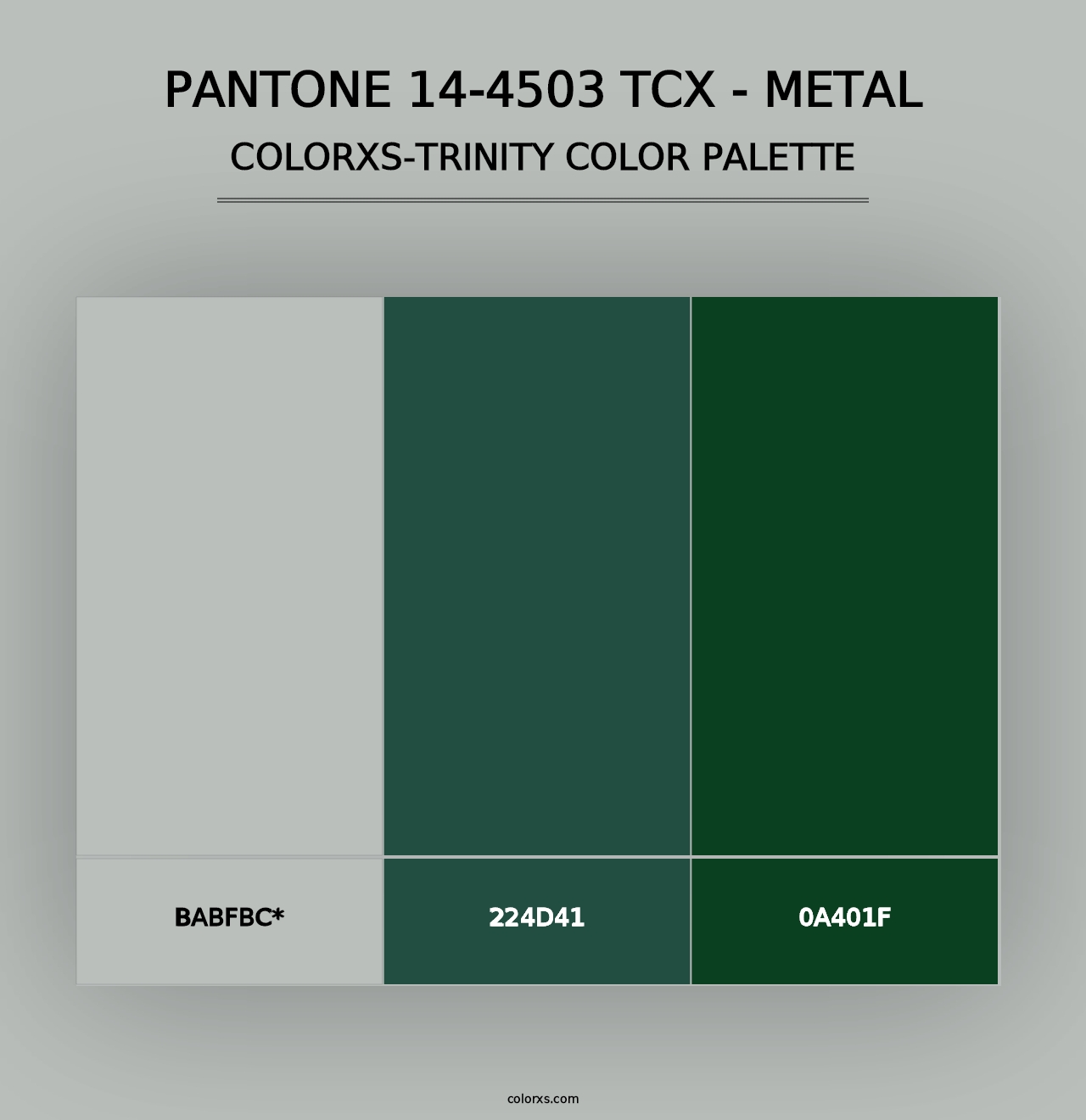 PANTONE 14-4503 TCX - Metal - Colorxs Trinity Palette