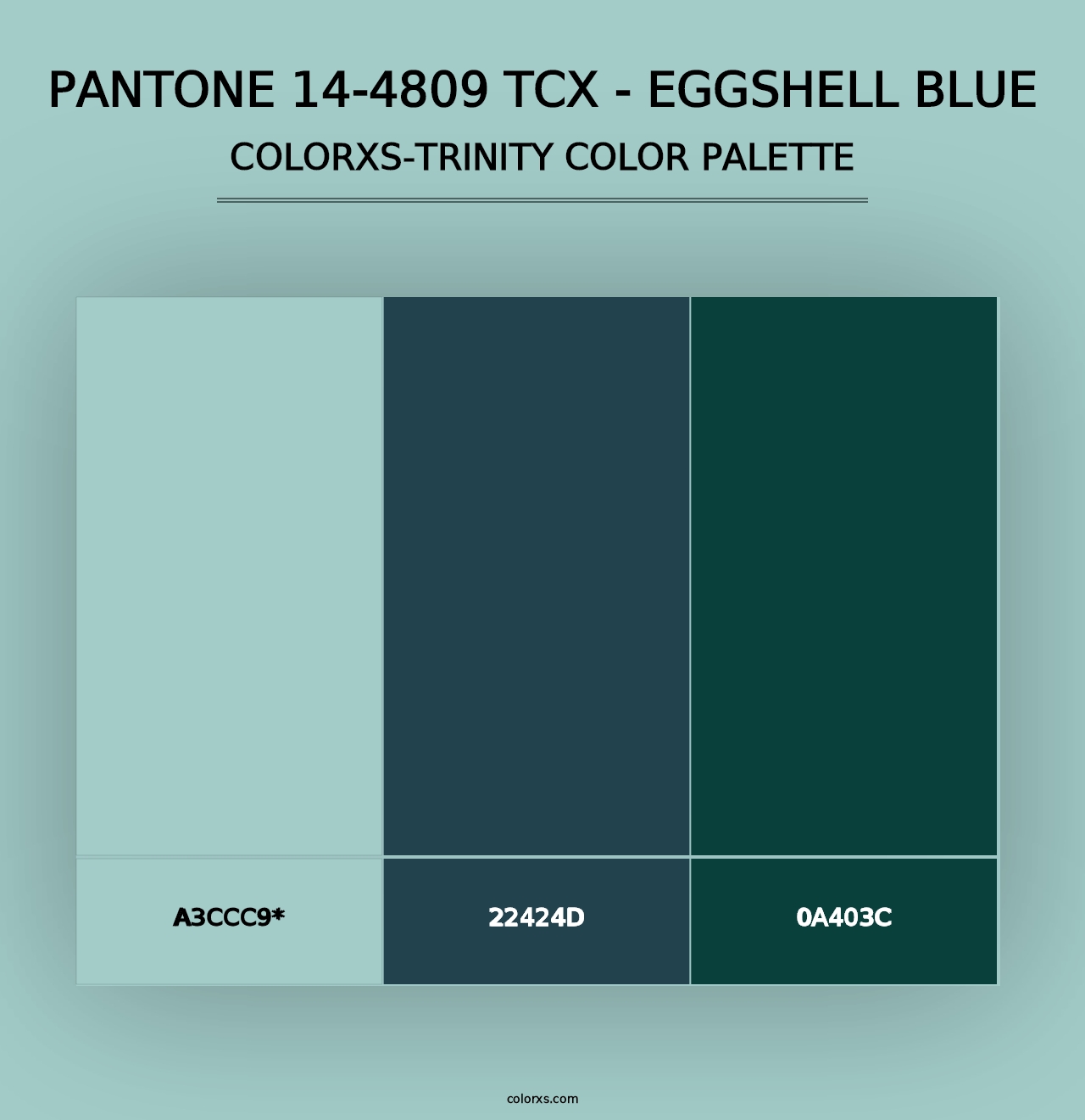 PANTONE 14-4809 TCX - Eggshell Blue - Colorxs Trinity Palette