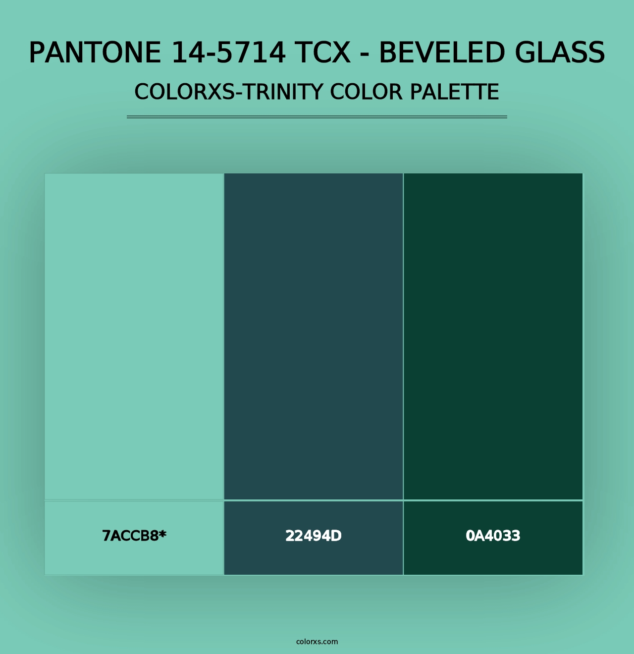 PANTONE 14-5714 TCX - Beveled Glass - Colorxs Trinity Palette