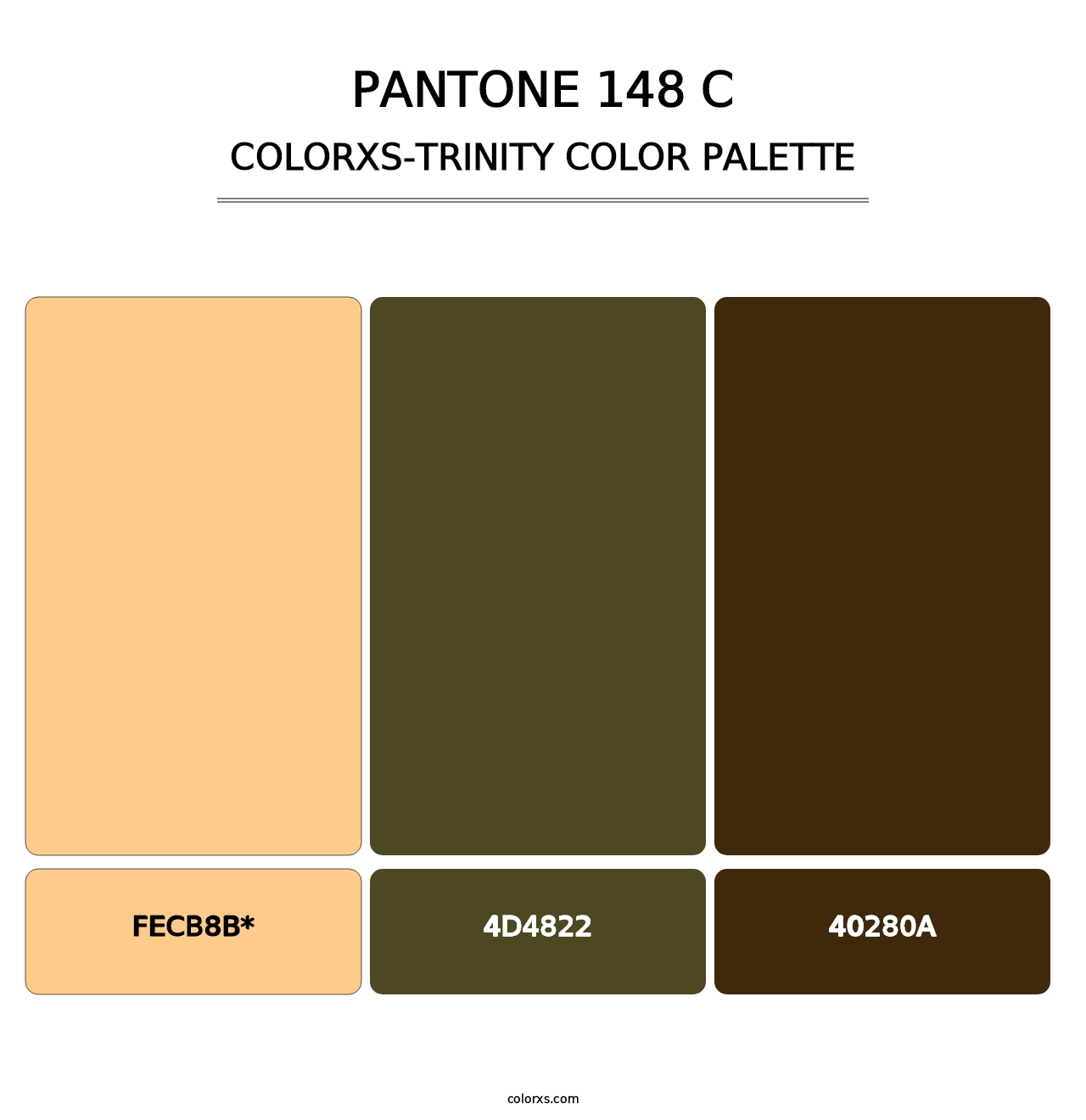 PANTONE 148 C - Colorxs Trinity Palette