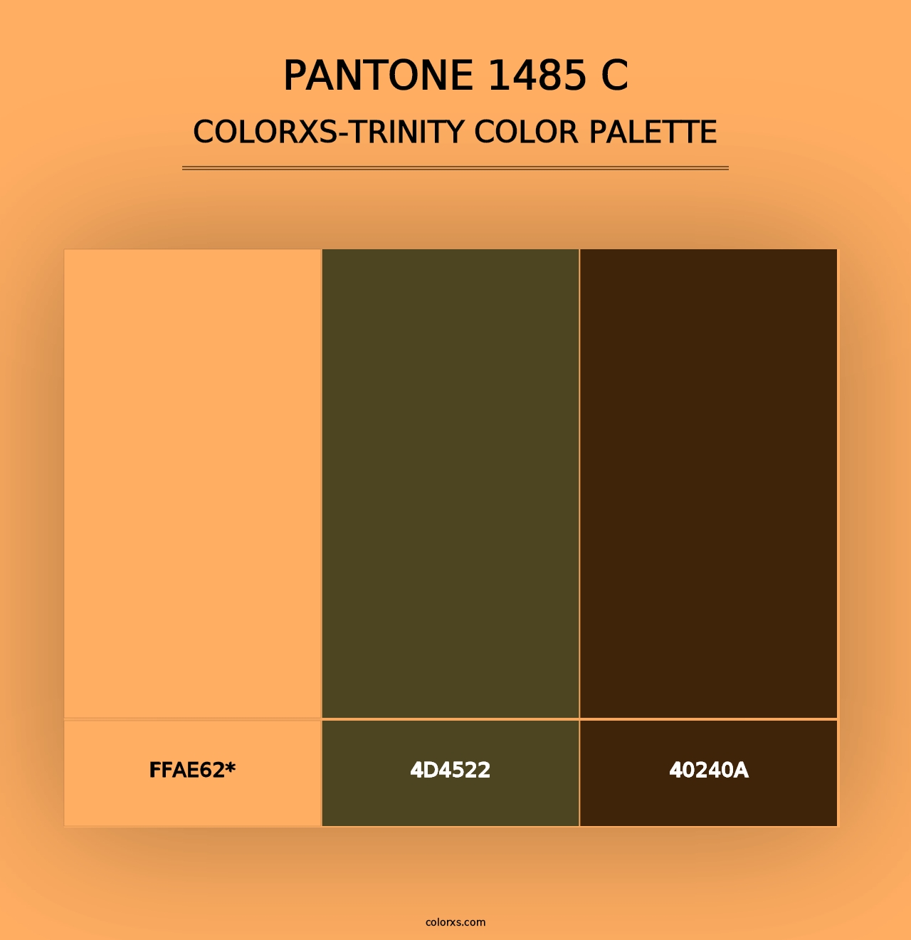 PANTONE 1485 C - Colorxs Trinity Palette