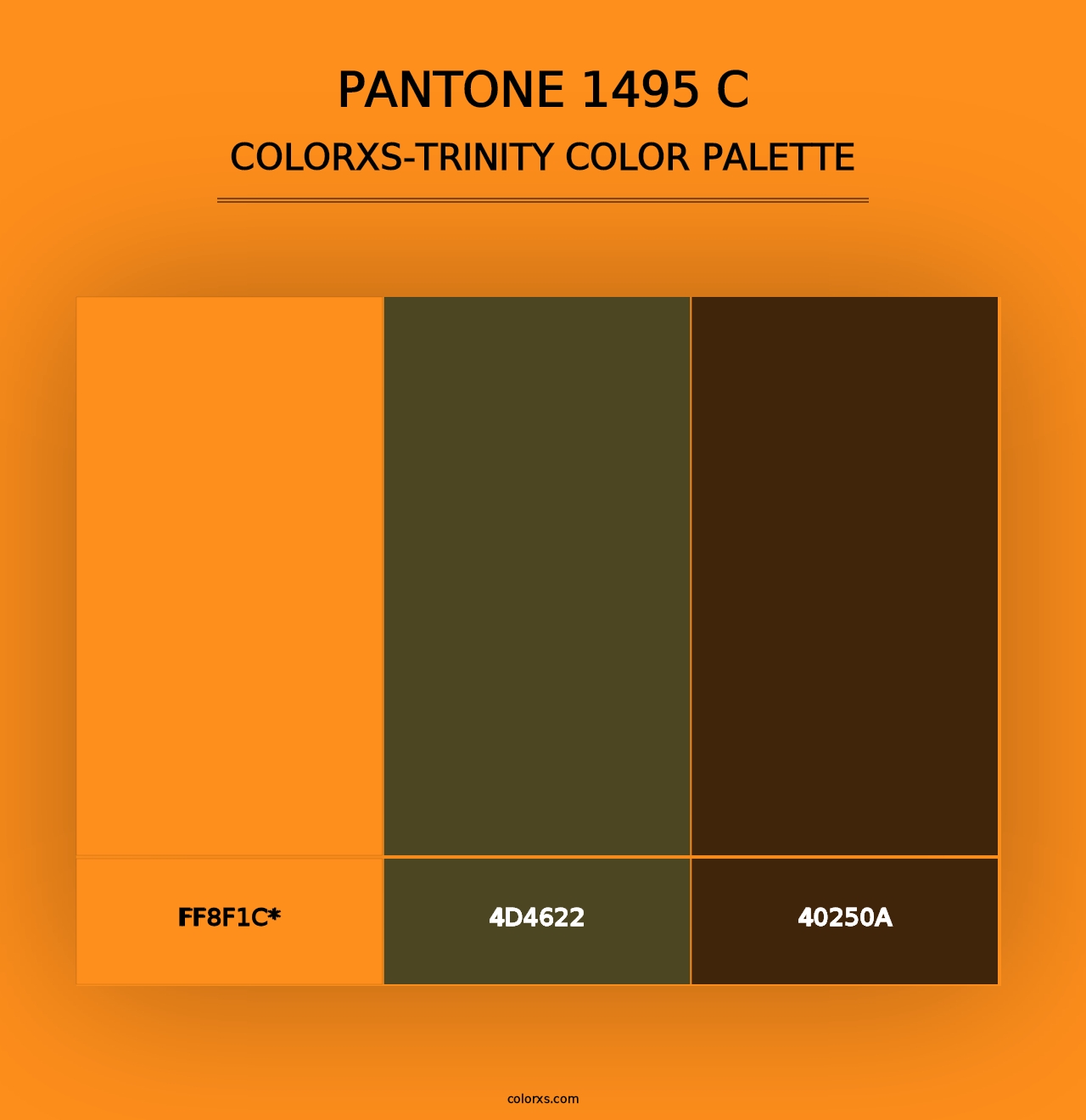 PANTONE 1495 C - Colorxs Trinity Palette