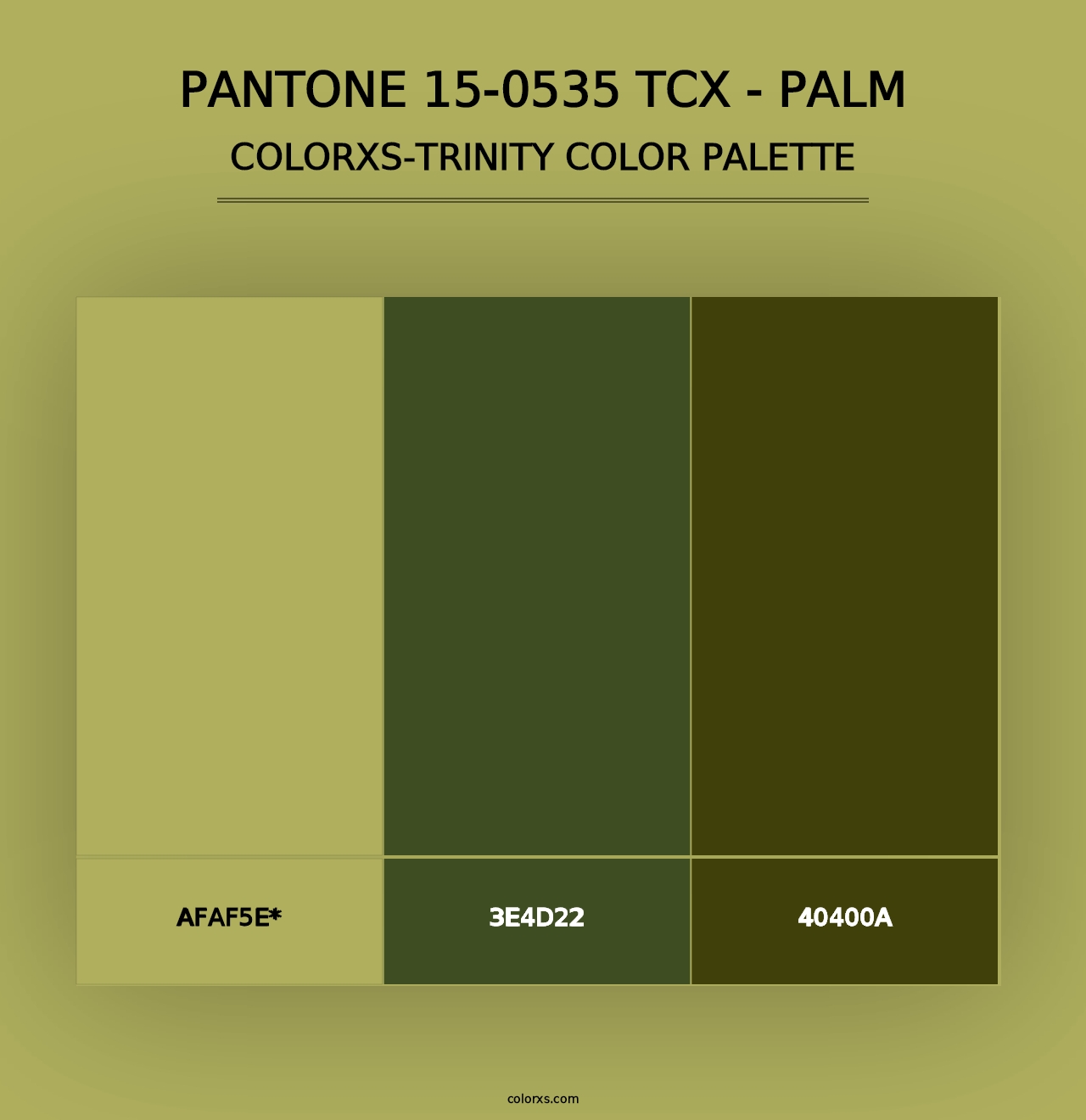 PANTONE 15-0535 TCX - Palm - Colorxs Trinity Palette