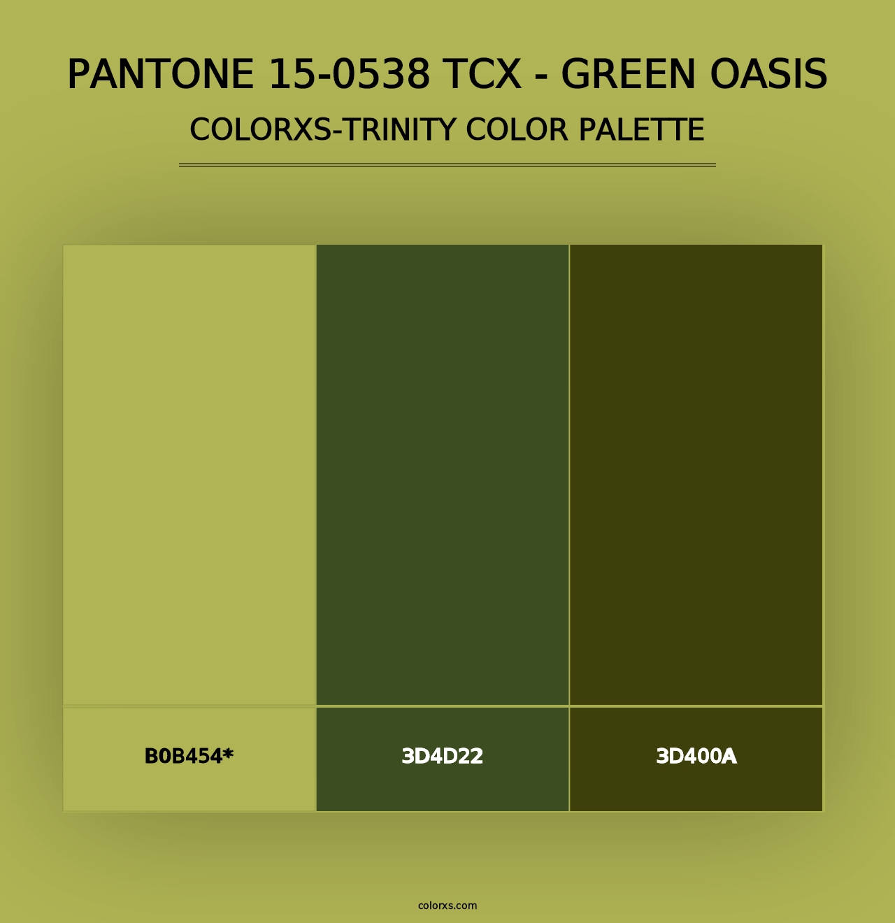 PANTONE 15-0538 TCX - Green Oasis - Colorxs Trinity Palette