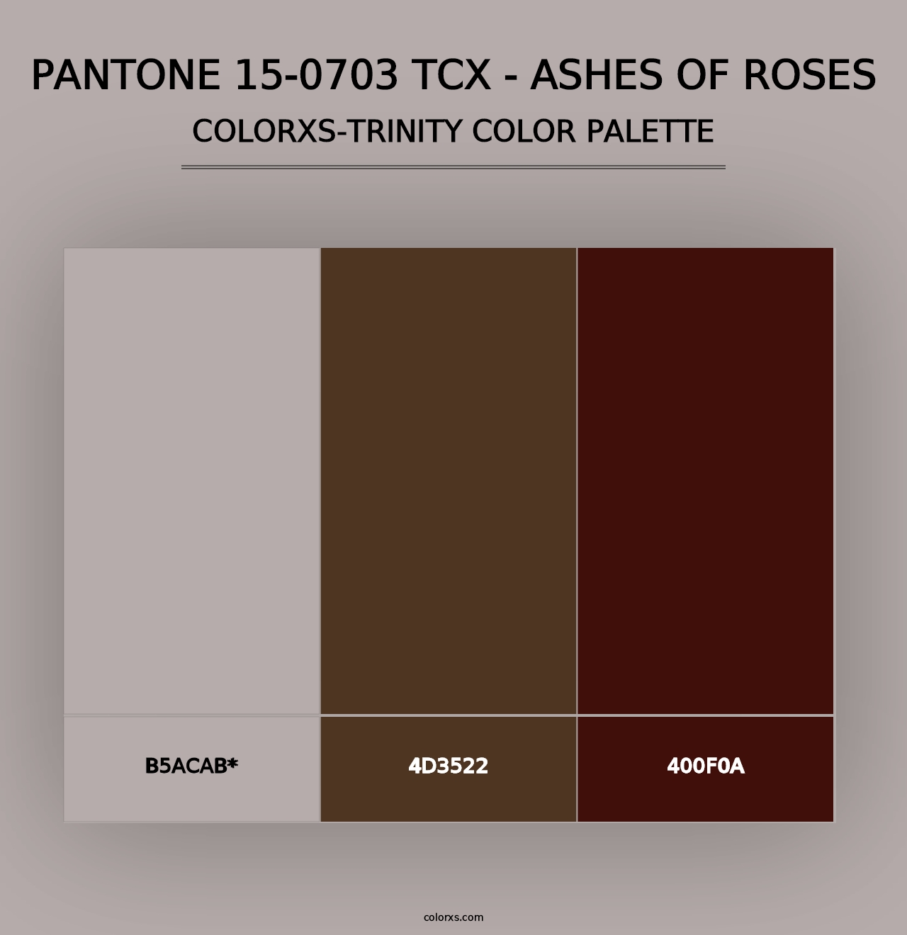 PANTONE 15-0703 TCX - Ashes of Roses - Colorxs Trinity Palette