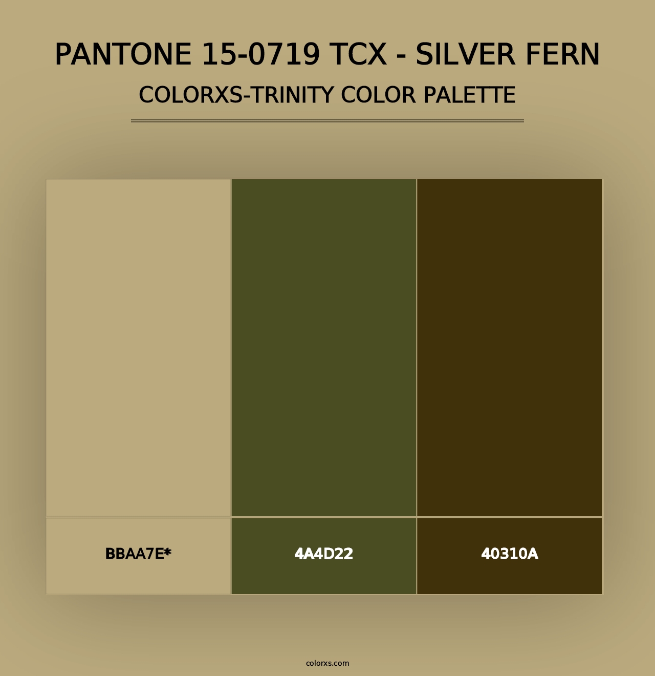 PANTONE 15-0719 TCX - Silver Fern - Colorxs Trinity Palette