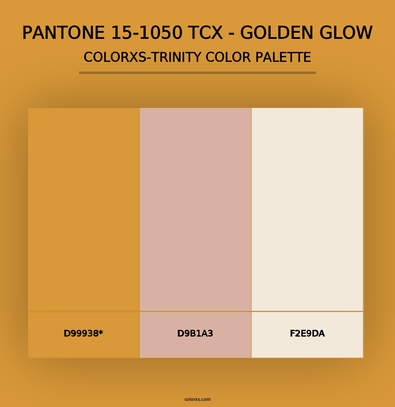 PANTONE 15-1050 TCX - Golden Glow - Colorxs Trinity Palette