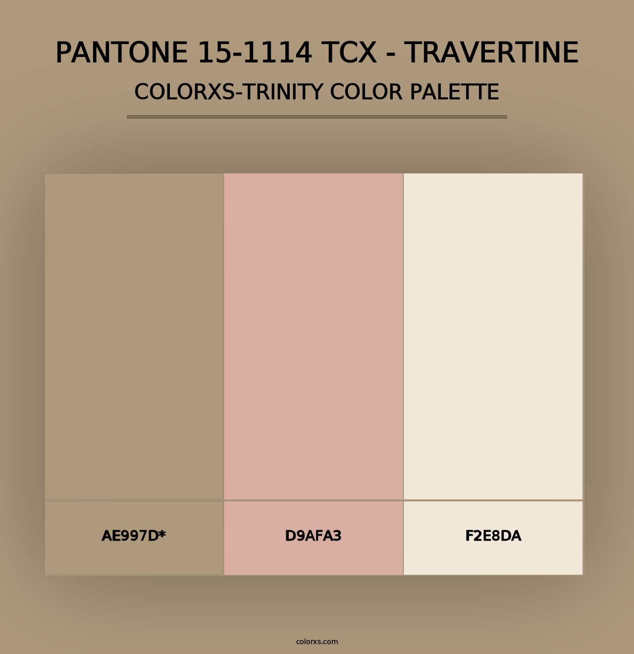 PANTONE 15-1114 TCX - Travertine - Colorxs Trinity Palette