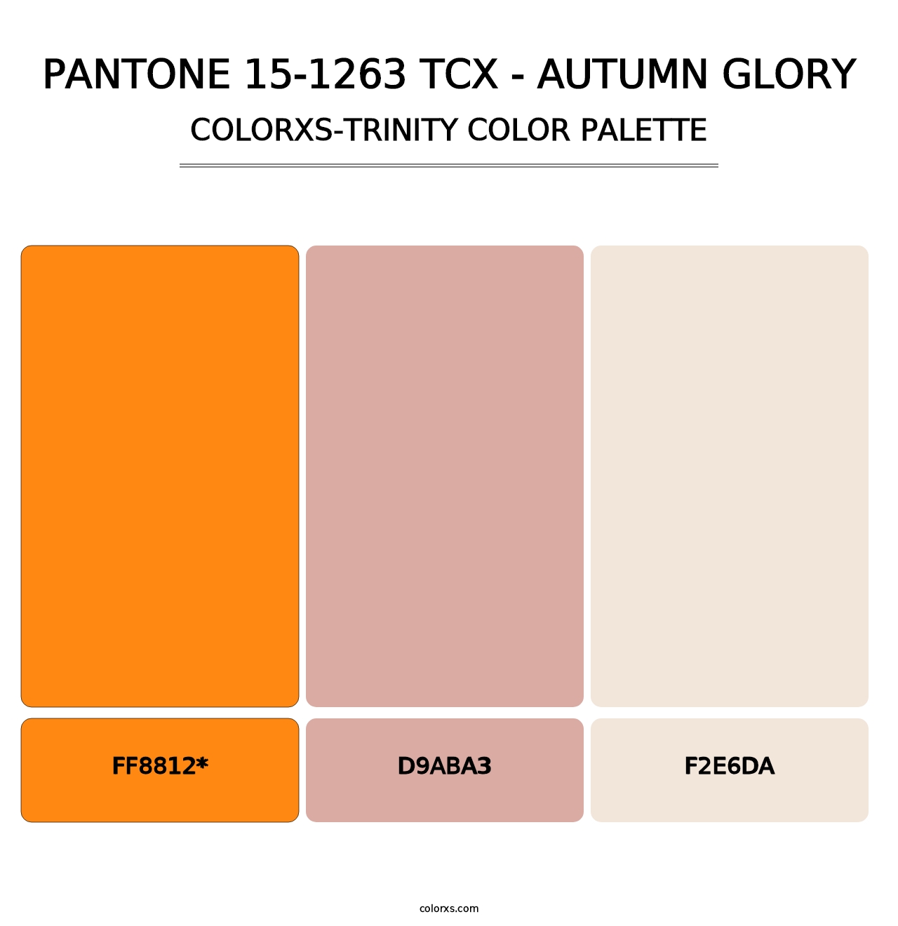 PANTONE 15-1263 TCX - Autumn Glory - Colorxs Trinity Palette